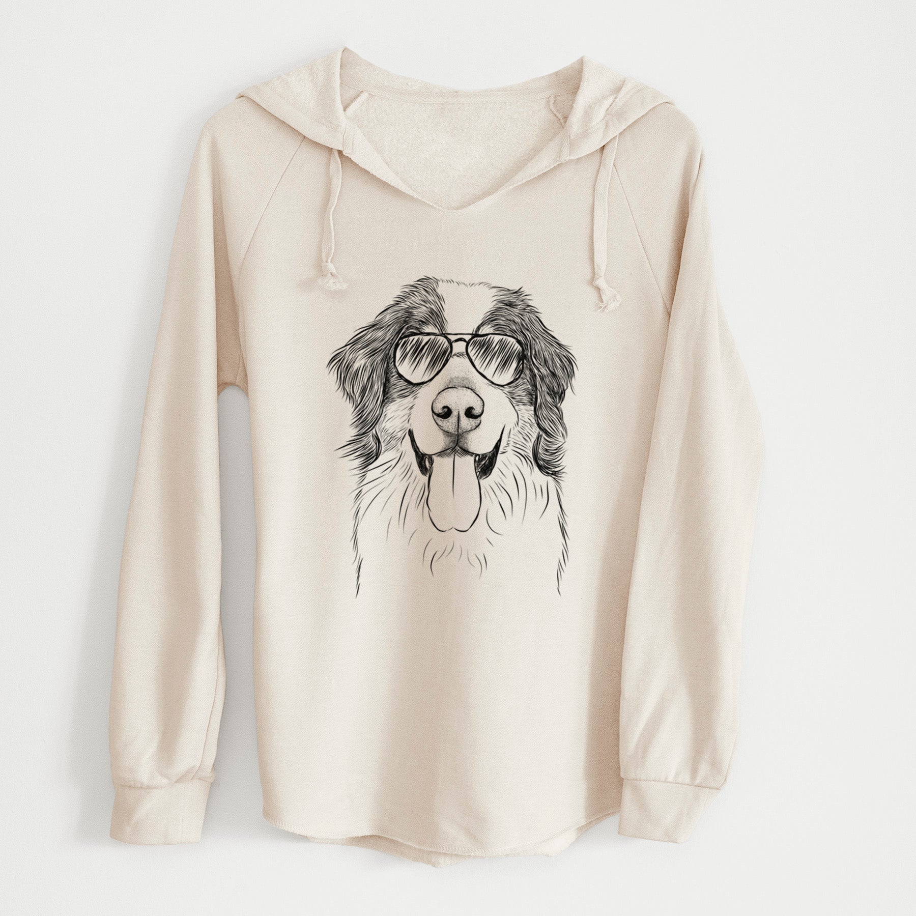 Aviator Blaze the Bernese Mountain Dog - Cali Wave Hooded Sweatshirt