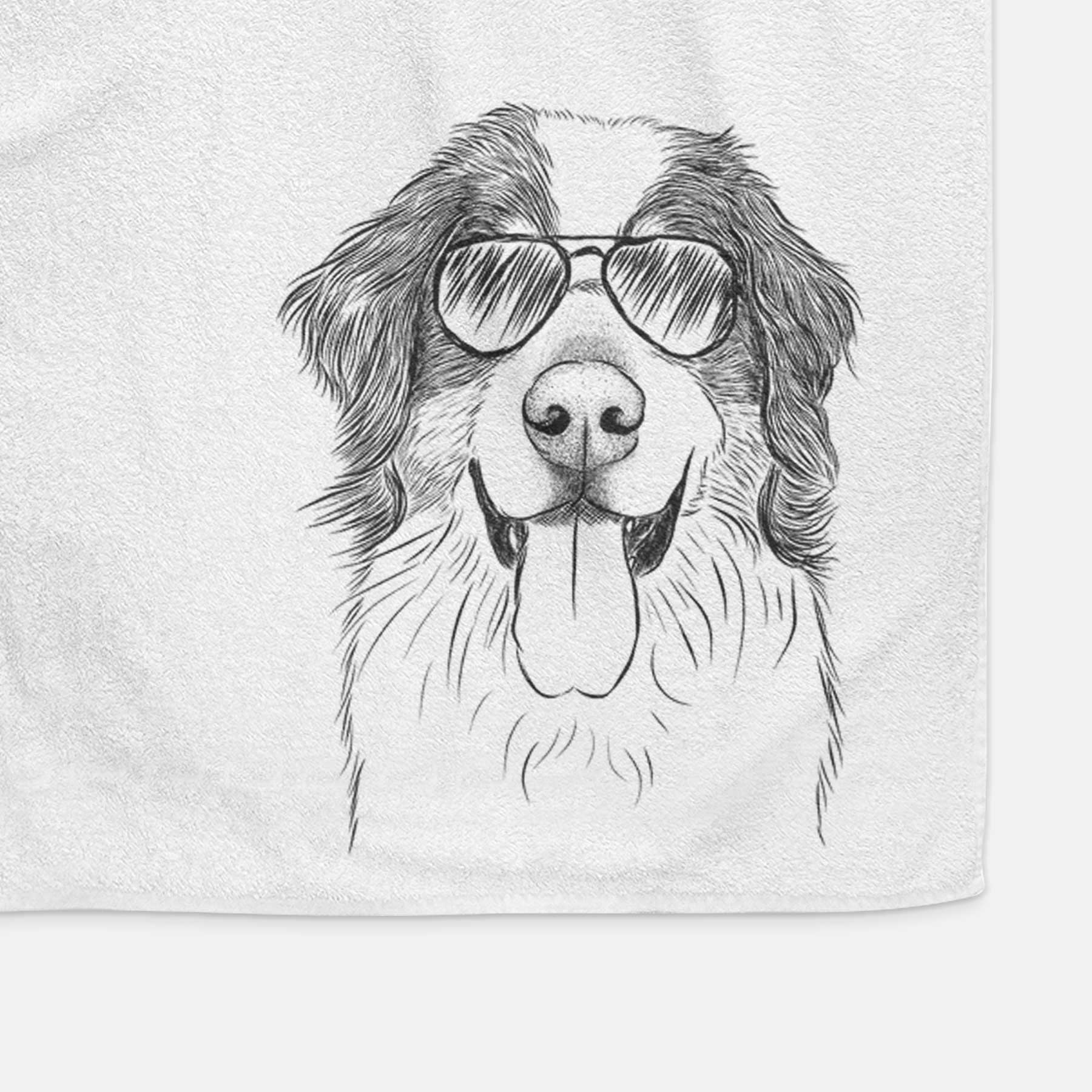 Blaze the Bernese Mountain Dog Decorative Hand Towel