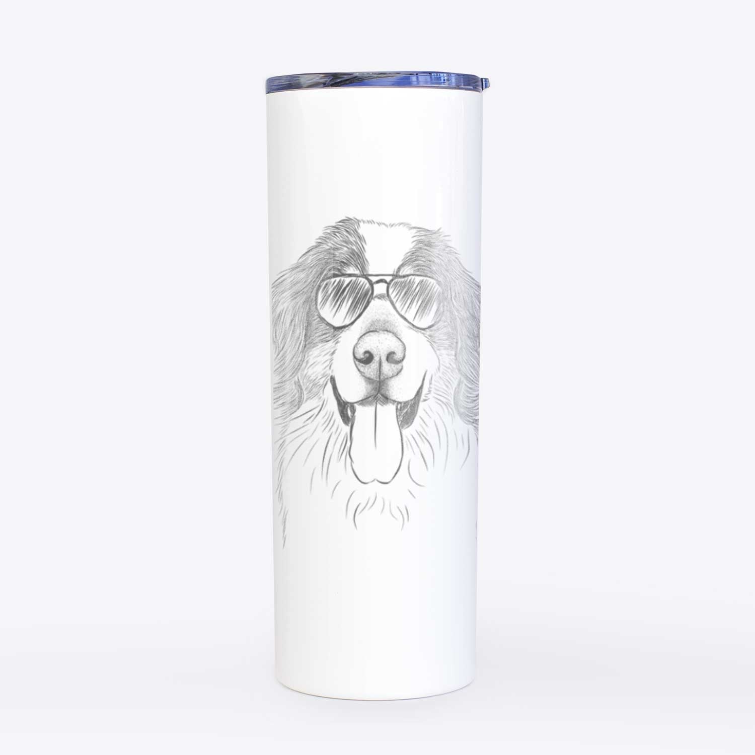 Blaze the Bernese Mountain Dog - 20oz Skinny Tumbler