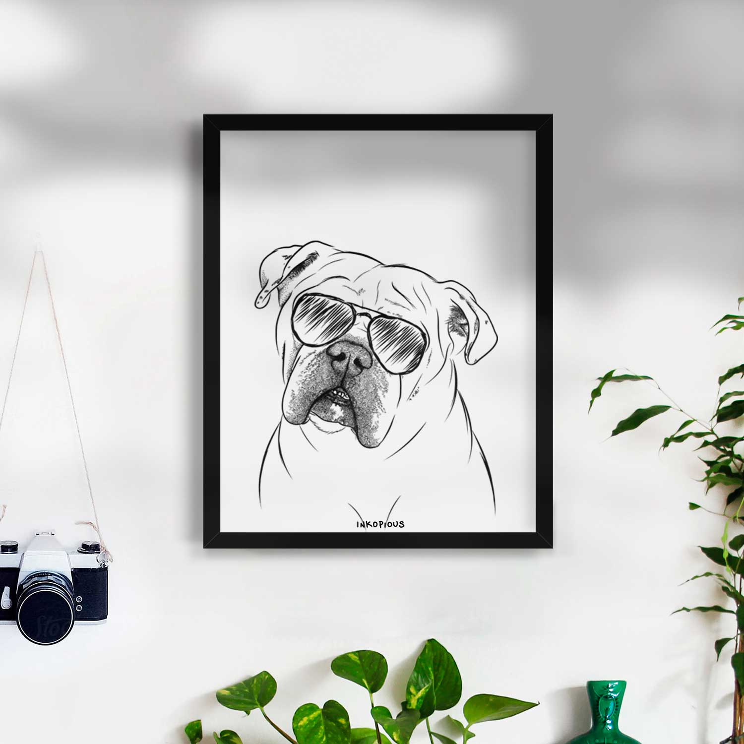 Blossom the English Bulldog Art Print