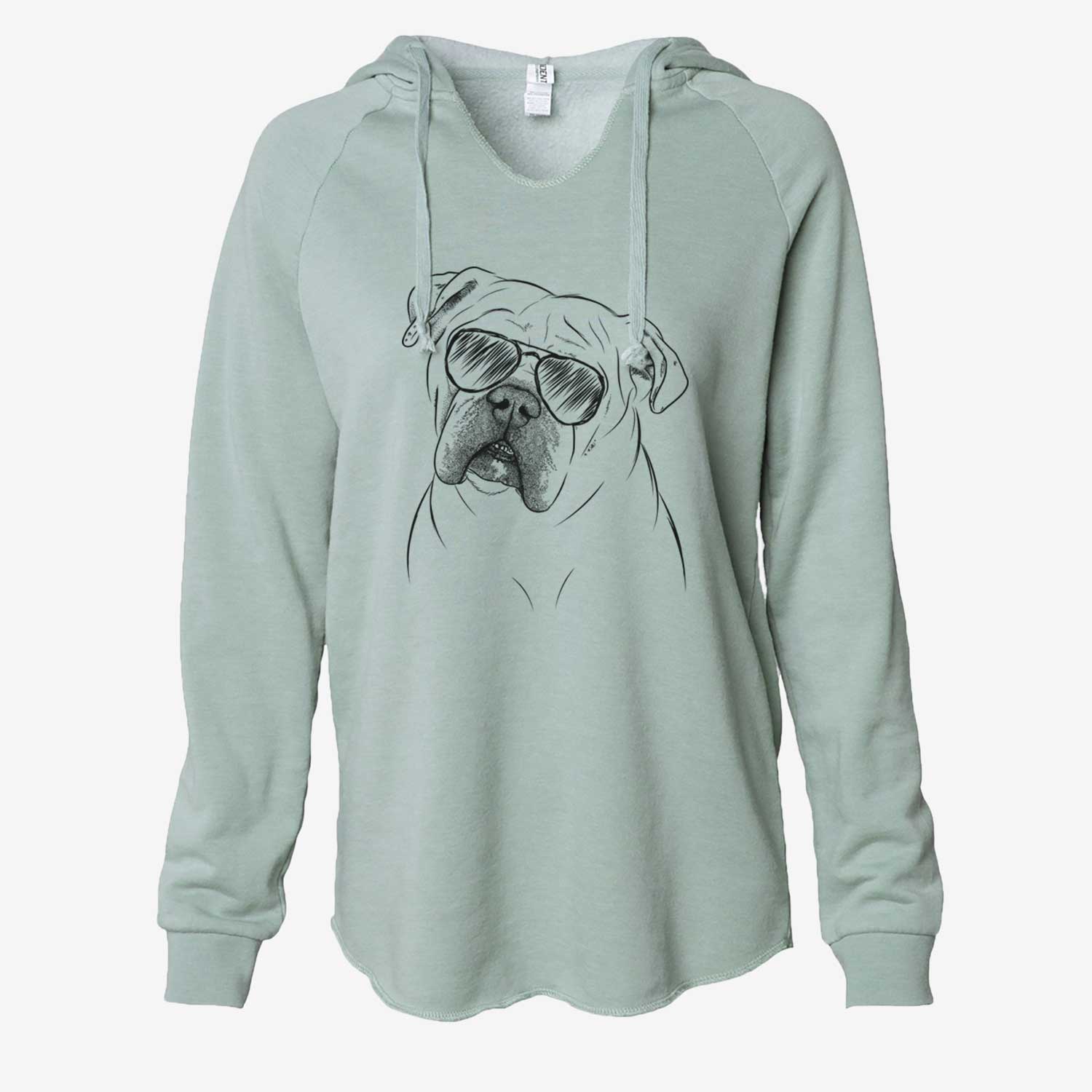 Blossom the English Bulldog - Cali Wave Hooded Sweatshirt