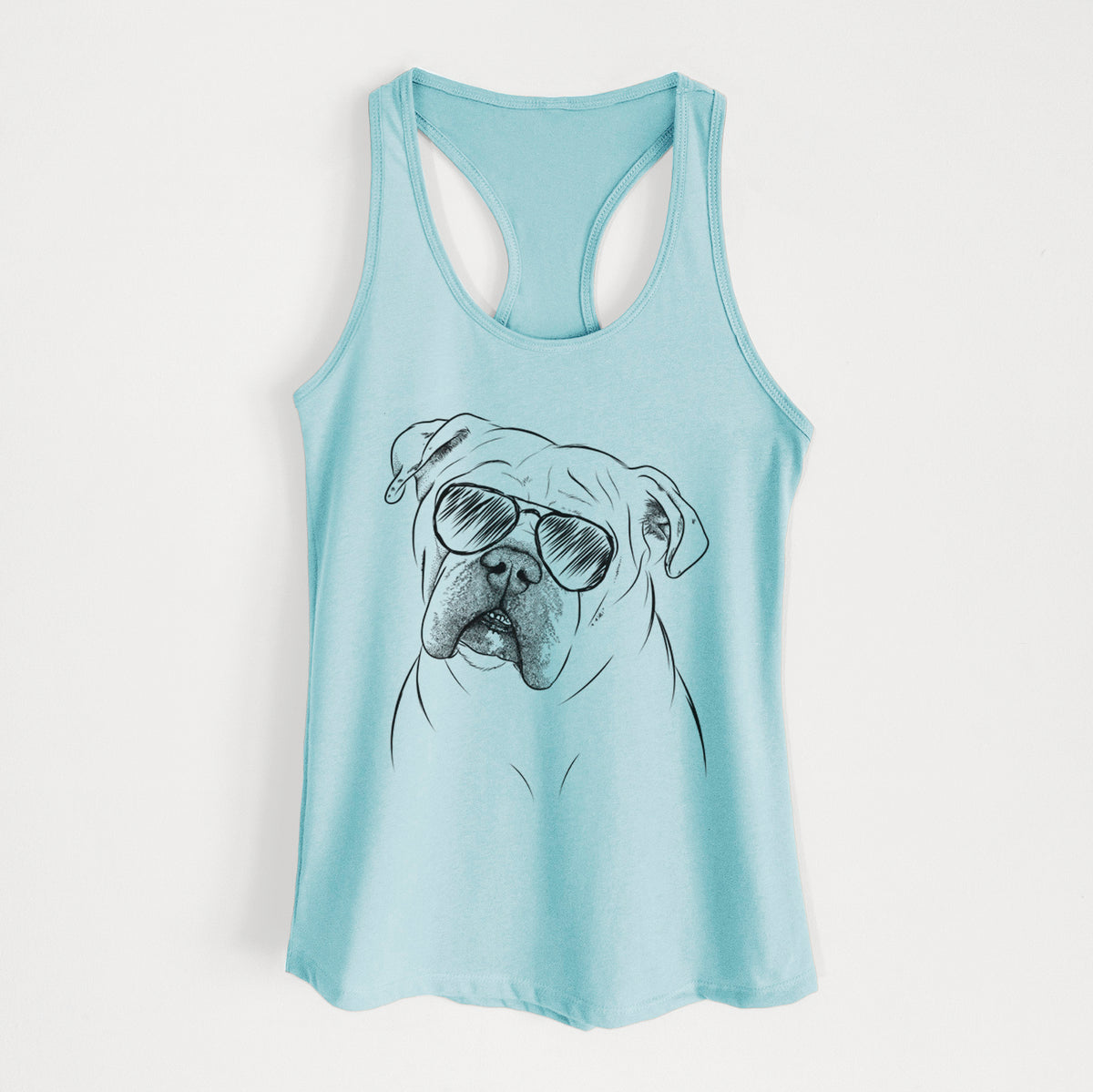 Blossom the English Bulldog - Women's Racerback Tanktop