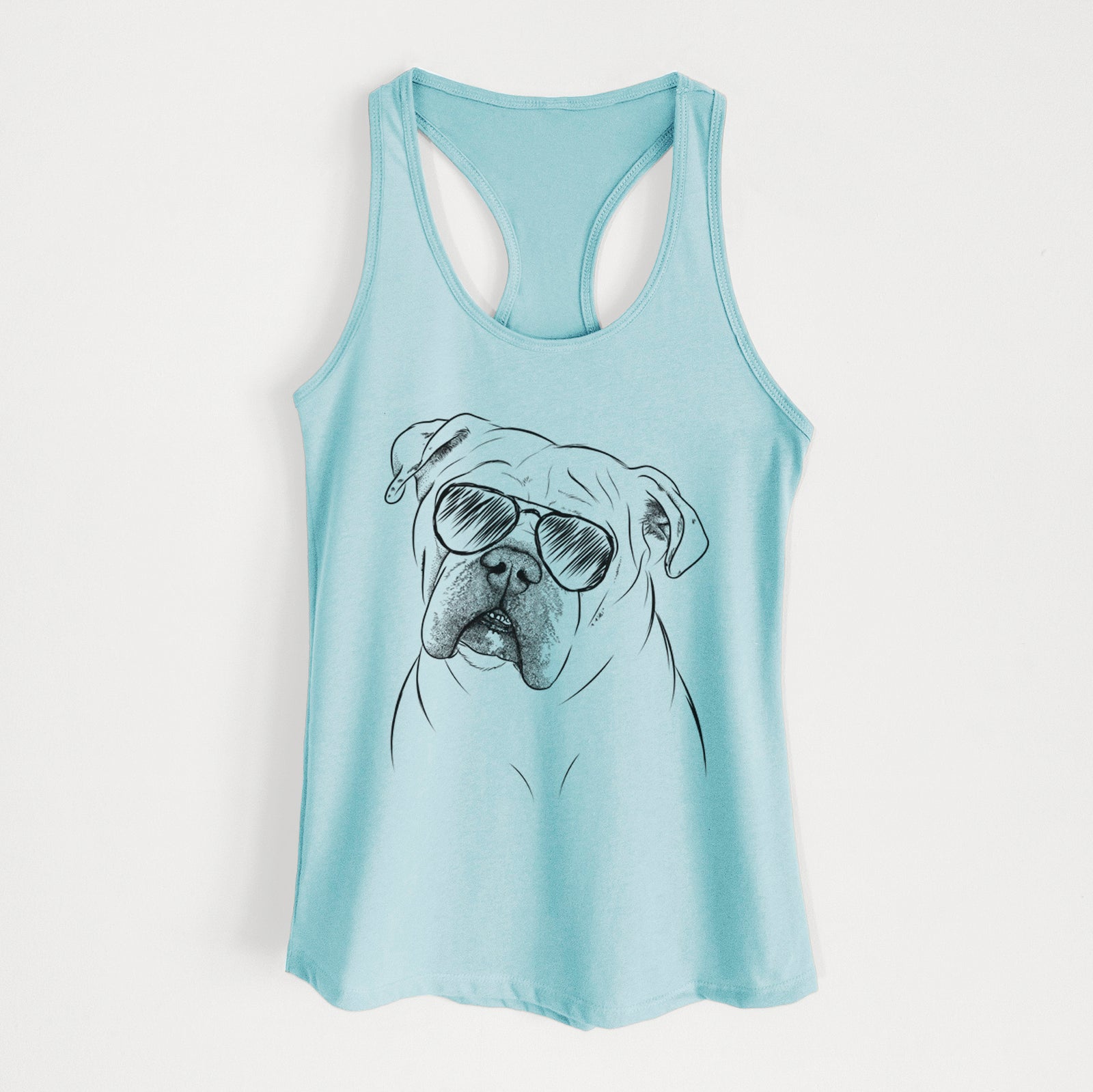 Blossom the English Bulldog - Women's Racerback Tanktop