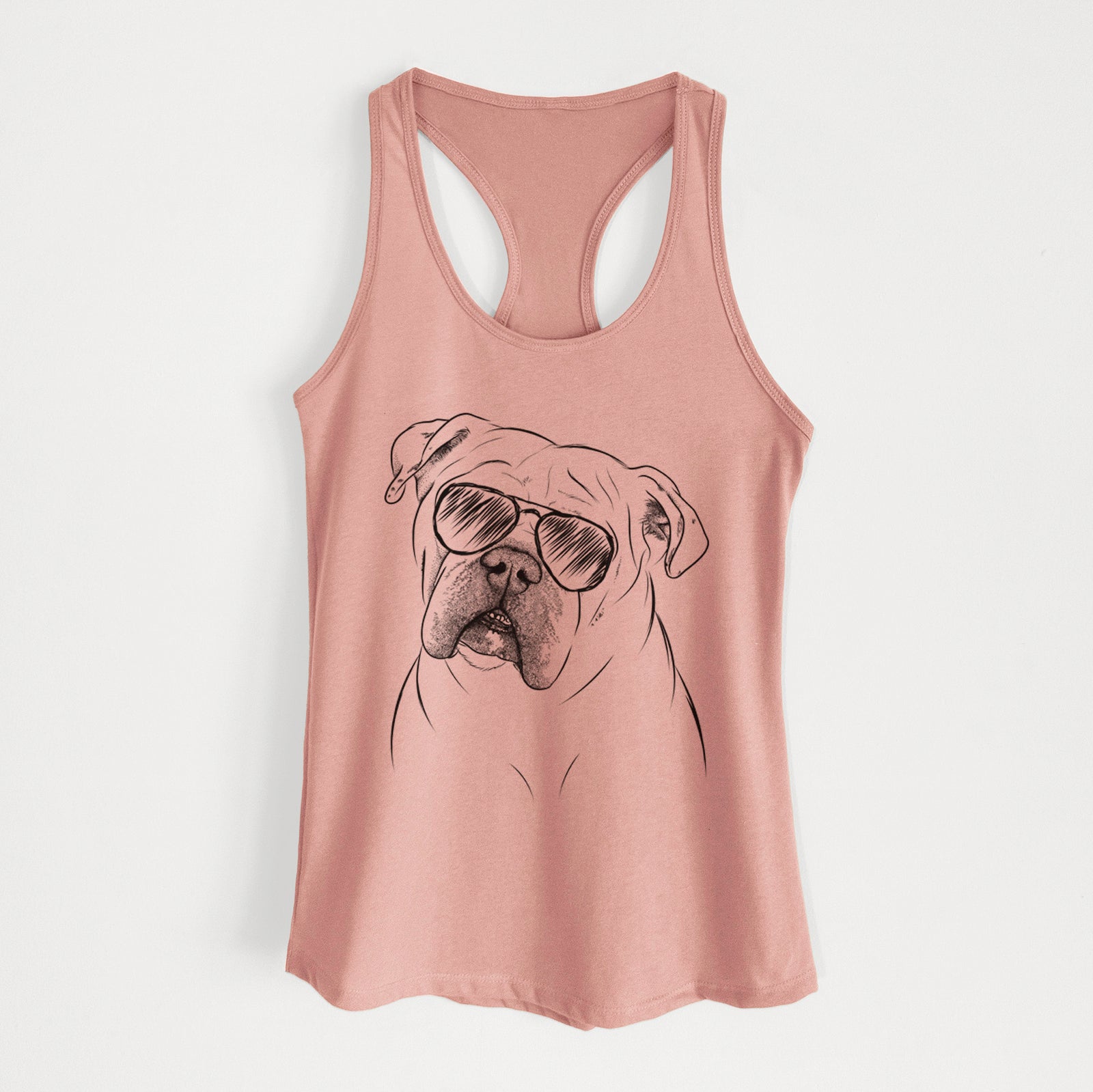 Blossom the English Bulldog - Women's Racerback Tanktop