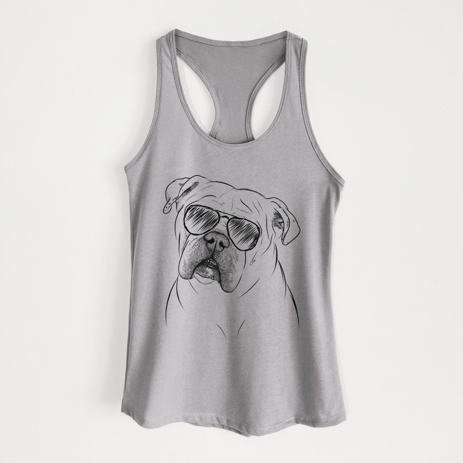 Blossom the English Bulldog - Women's Racerback Tanktop