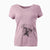 Aviator Blossom the English Bulldog - Women's V-neck Shirt