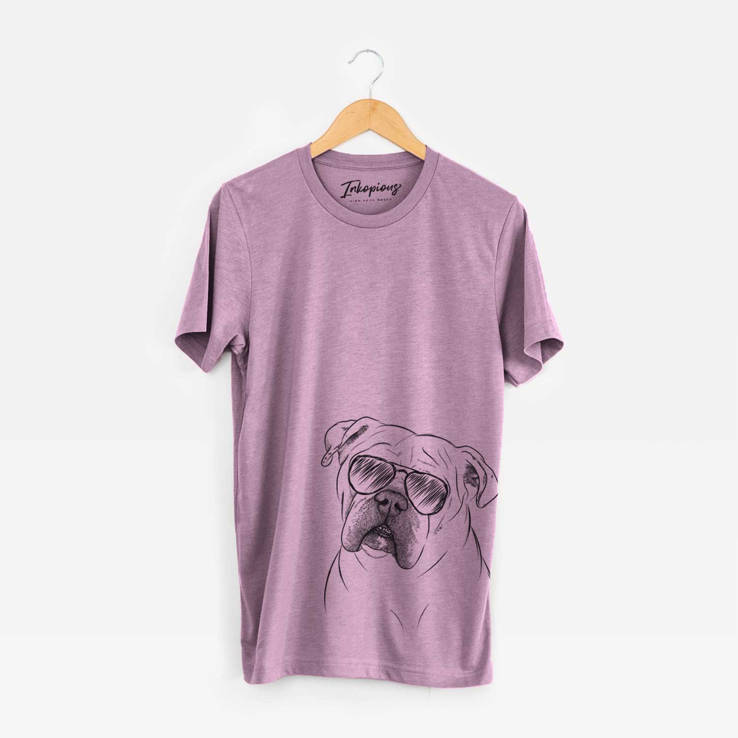 Aviator Blossom the English Bulldog - Unisex Crewneck