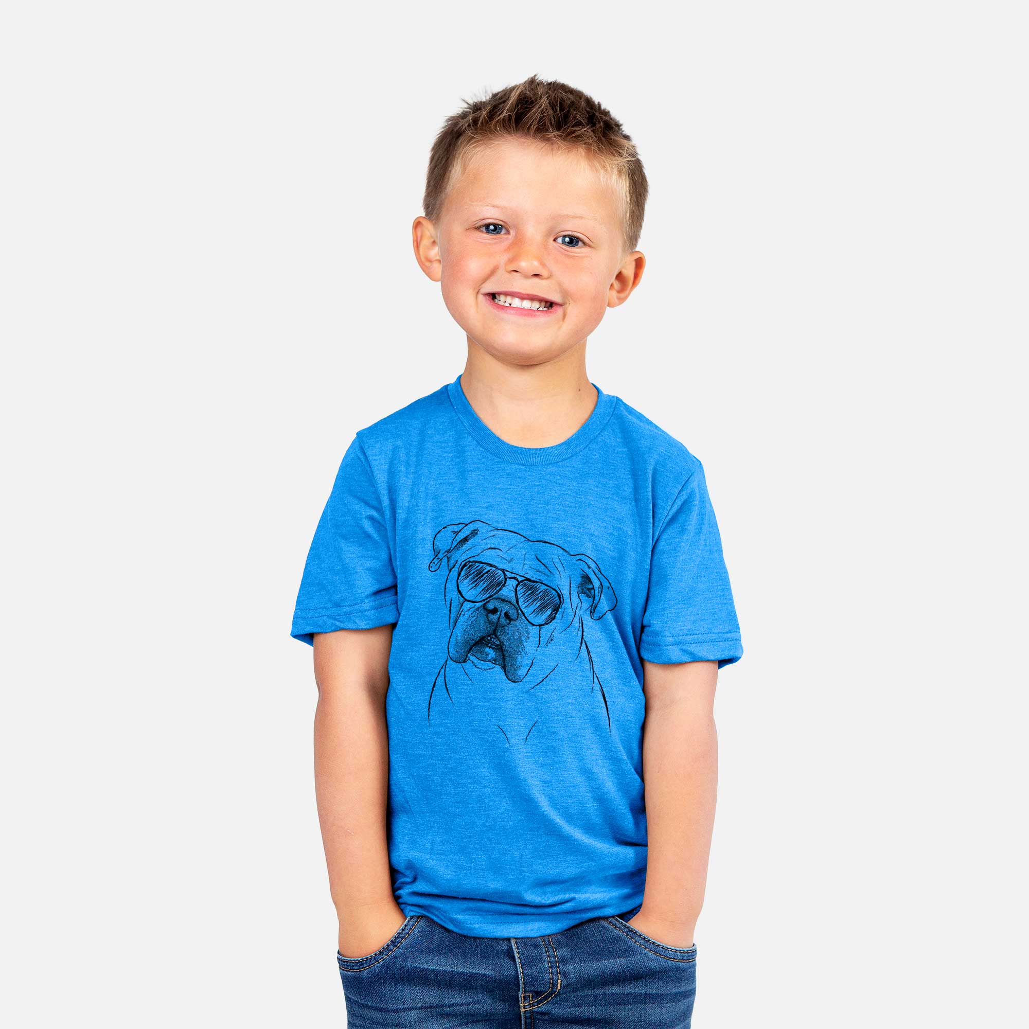 Aviator Blossom the English Bulldog - Kids/Youth/Toddler Shirt