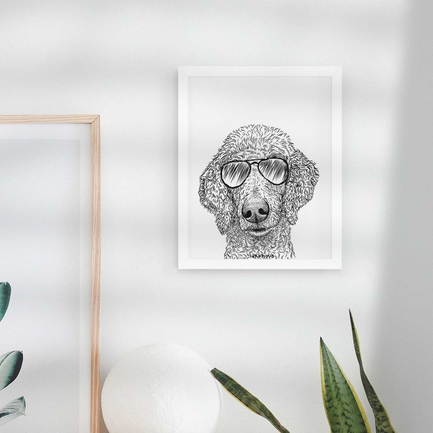 Blossom the Poodle Art Print