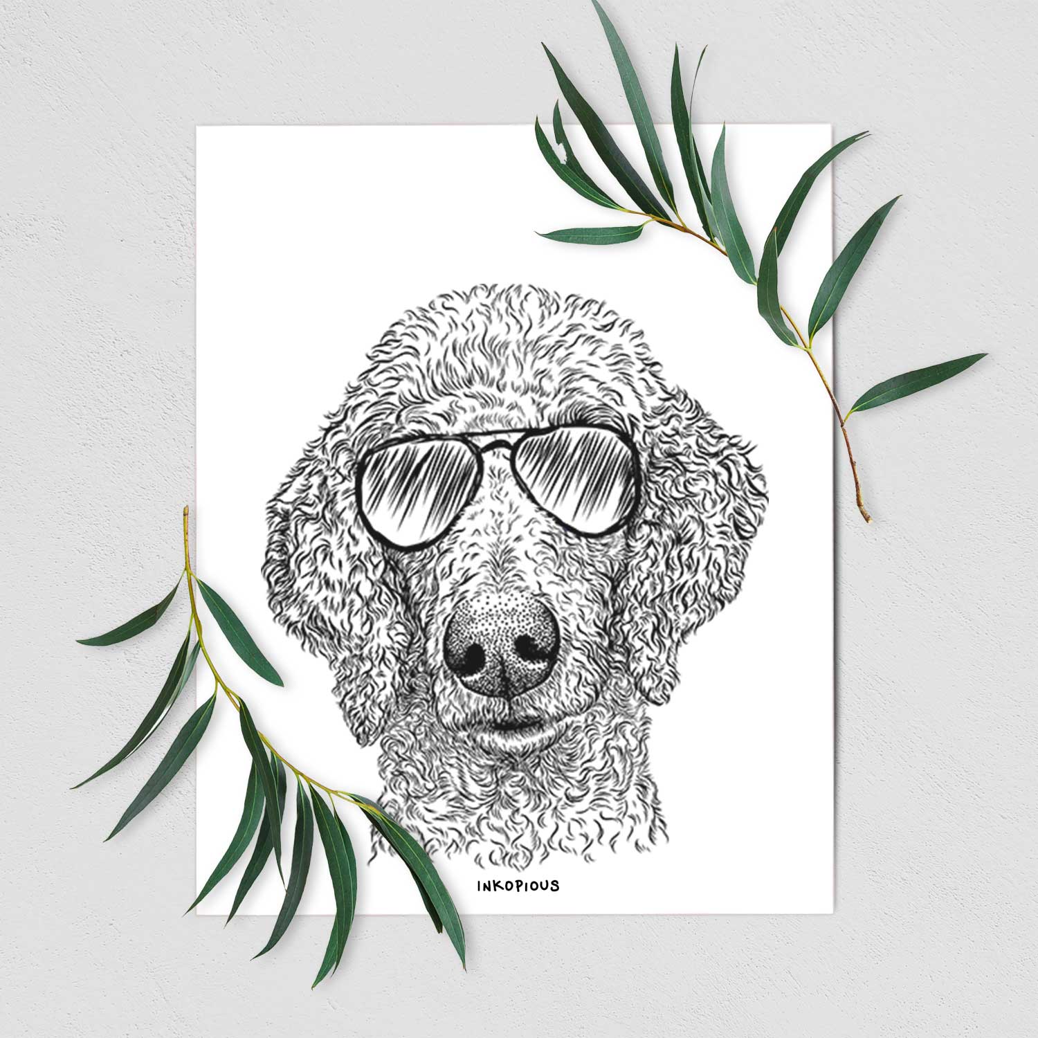 Blossom the Poodle Art Print