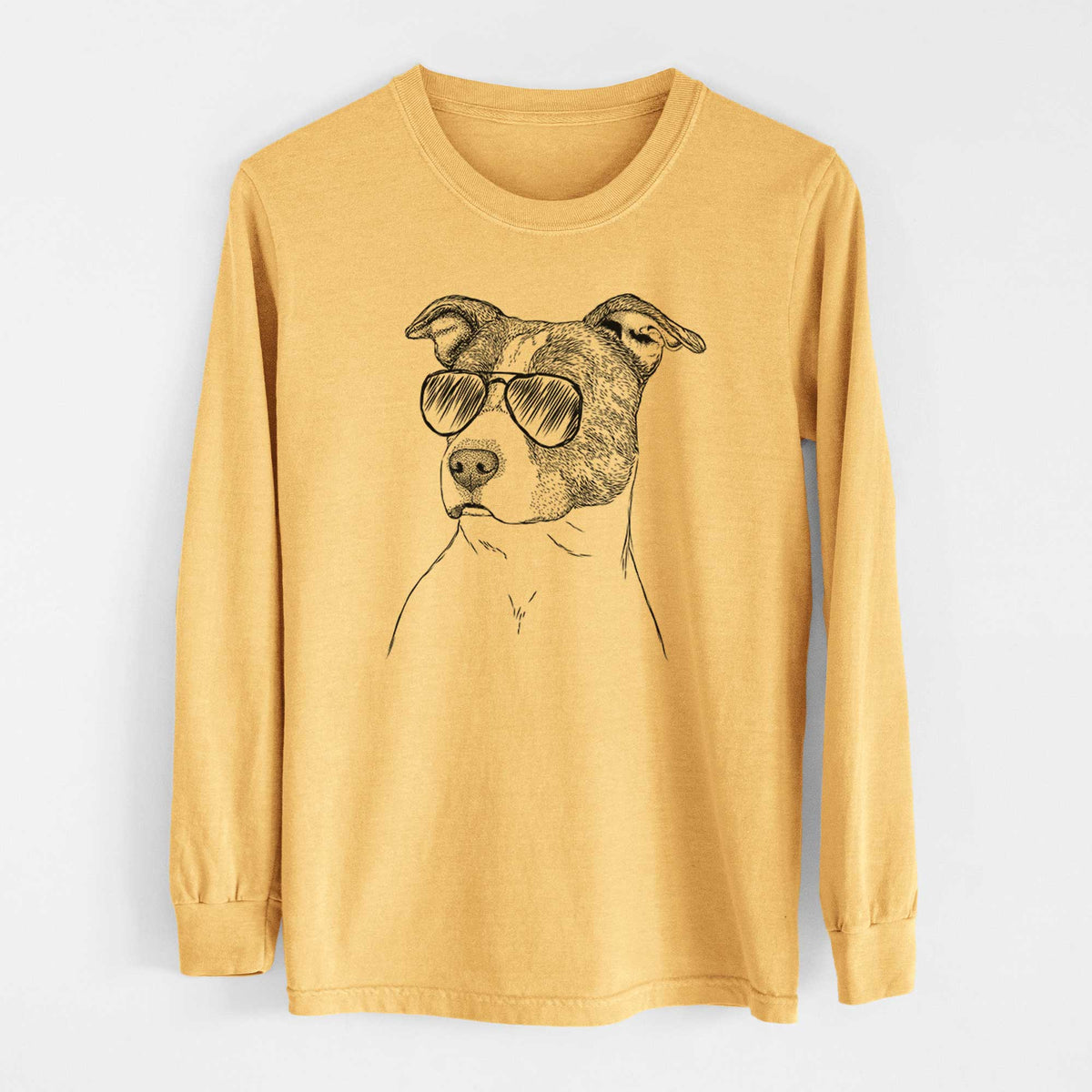 Aviators Blu the Pitbull - Heavyweight 100% Cotton Long Sleeve