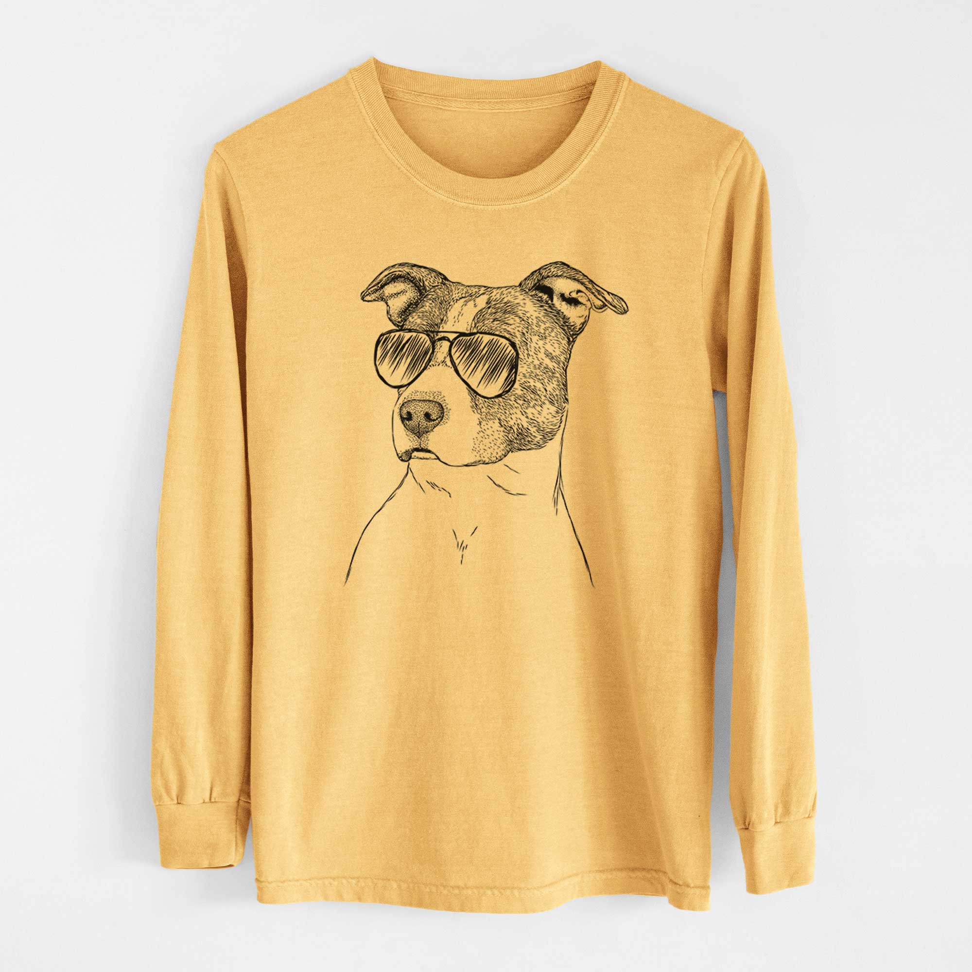 Aviators Blu the Pitbull - Heavyweight 100% Cotton Long Sleeve