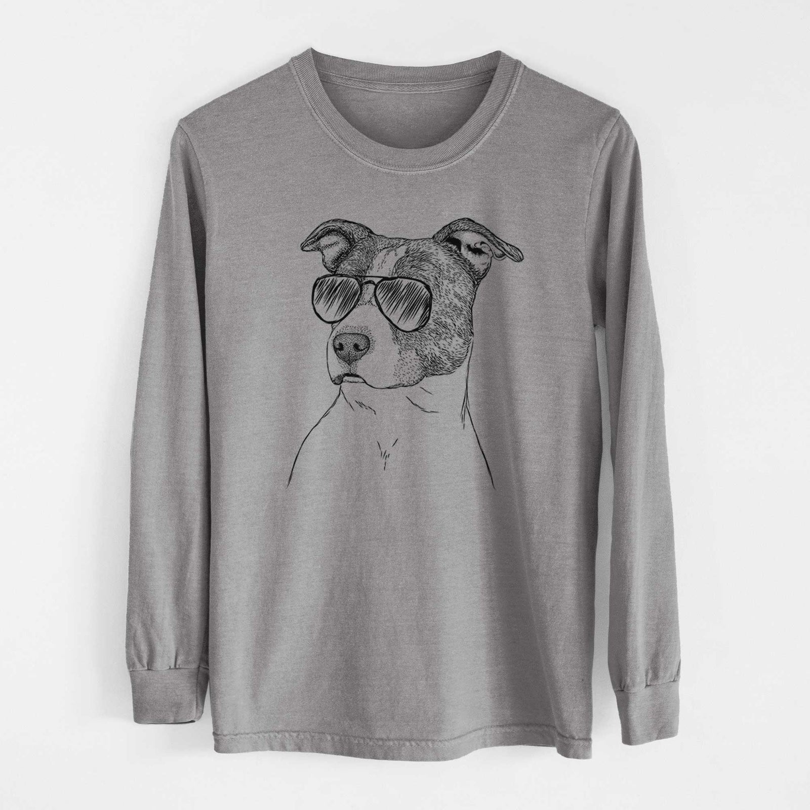 Aviators Blu the Pitbull - Heavyweight 100% Cotton Long Sleeve