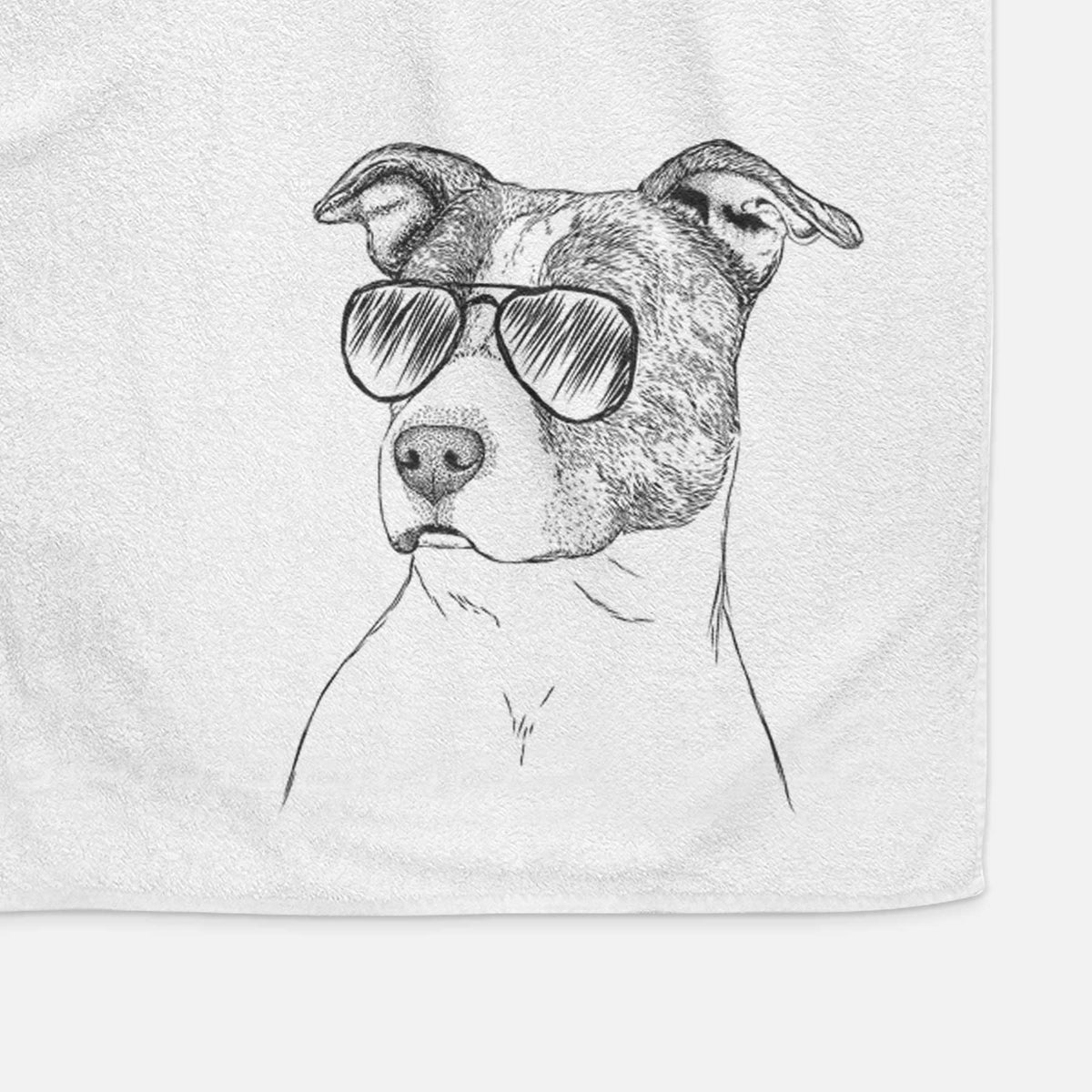Blu the Pitbull Decorative Hand Towel
