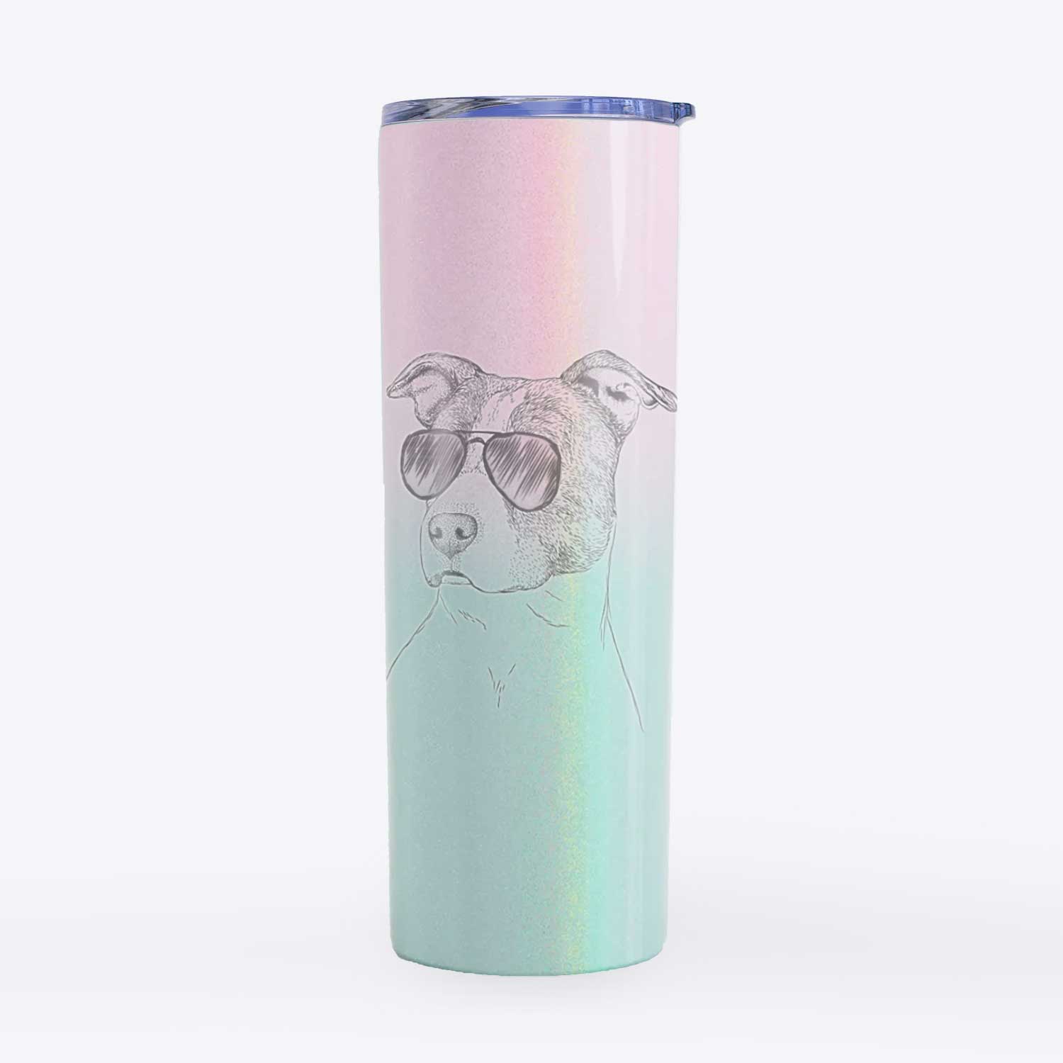 Blu the Pitbull - 20oz Skinny Tumbler