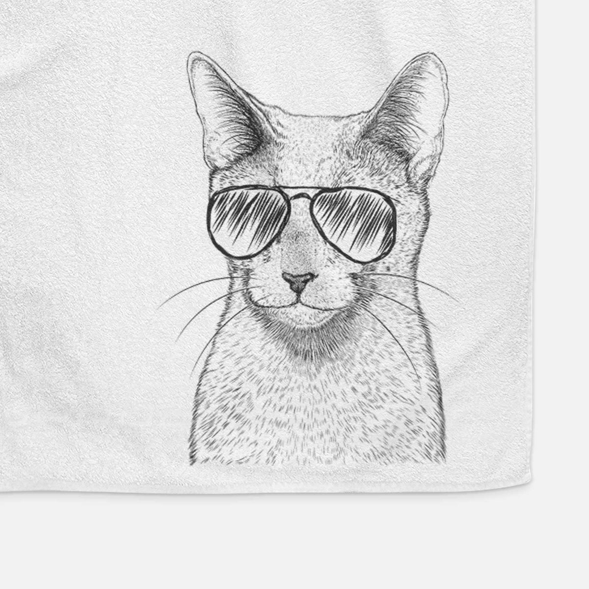 Blue the Russsian Blue Cat Decorative Hand Towel