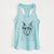 Blue the Russsian Blue Cat - Women's Racerback Tanktop