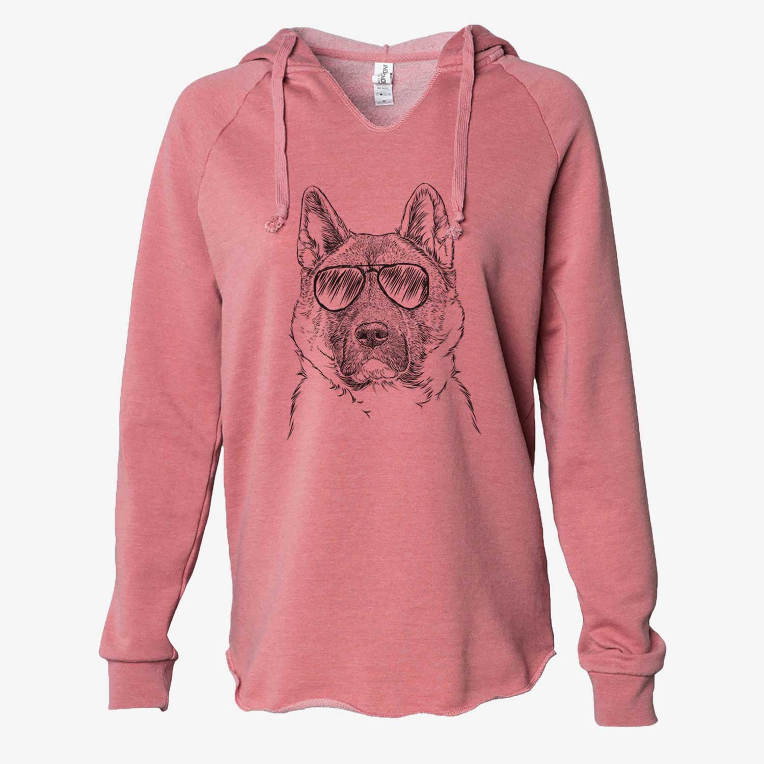 Bo the American Akita - Cali Wave Hooded Sweatshirt