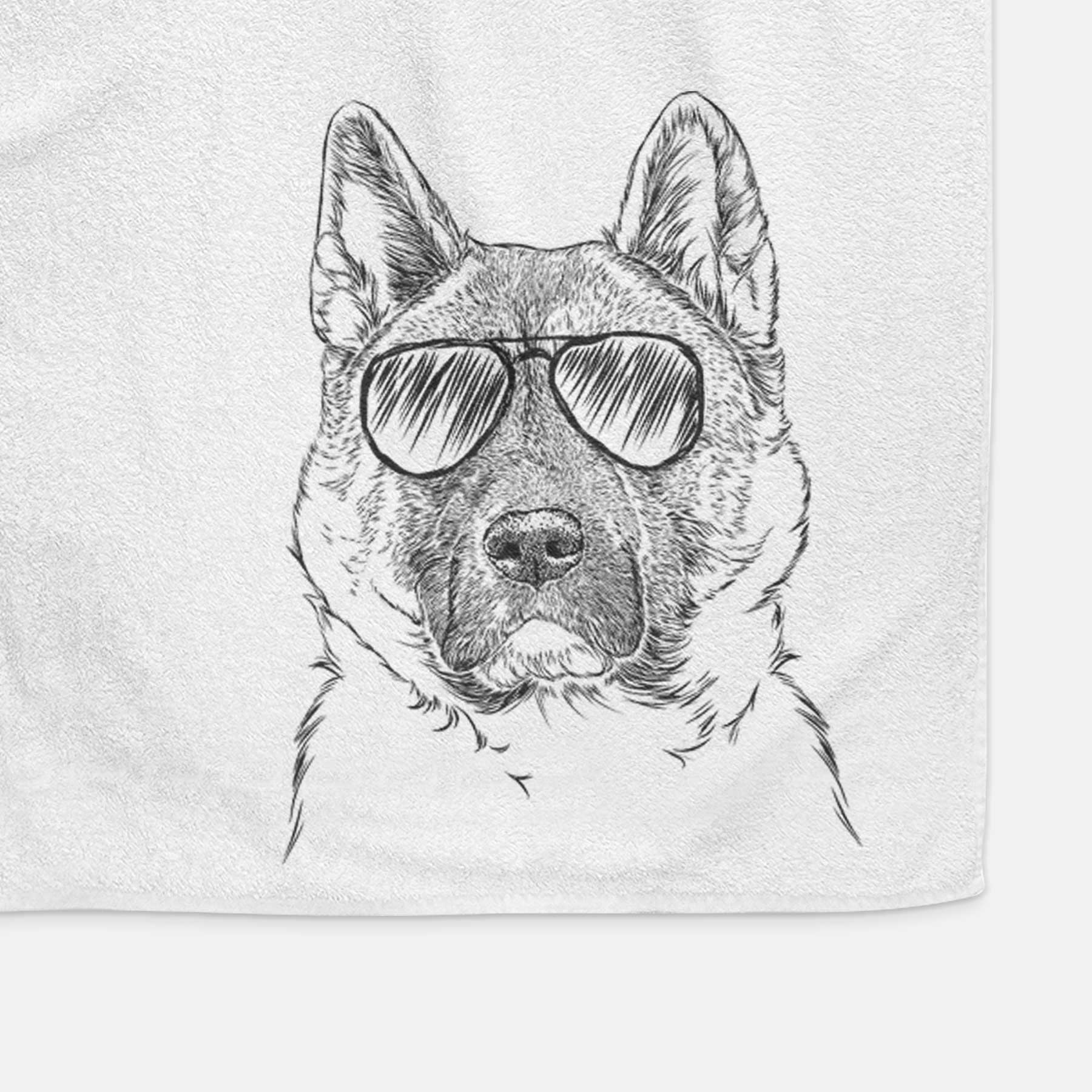 Bo the American Akita Decorative Hand Towel