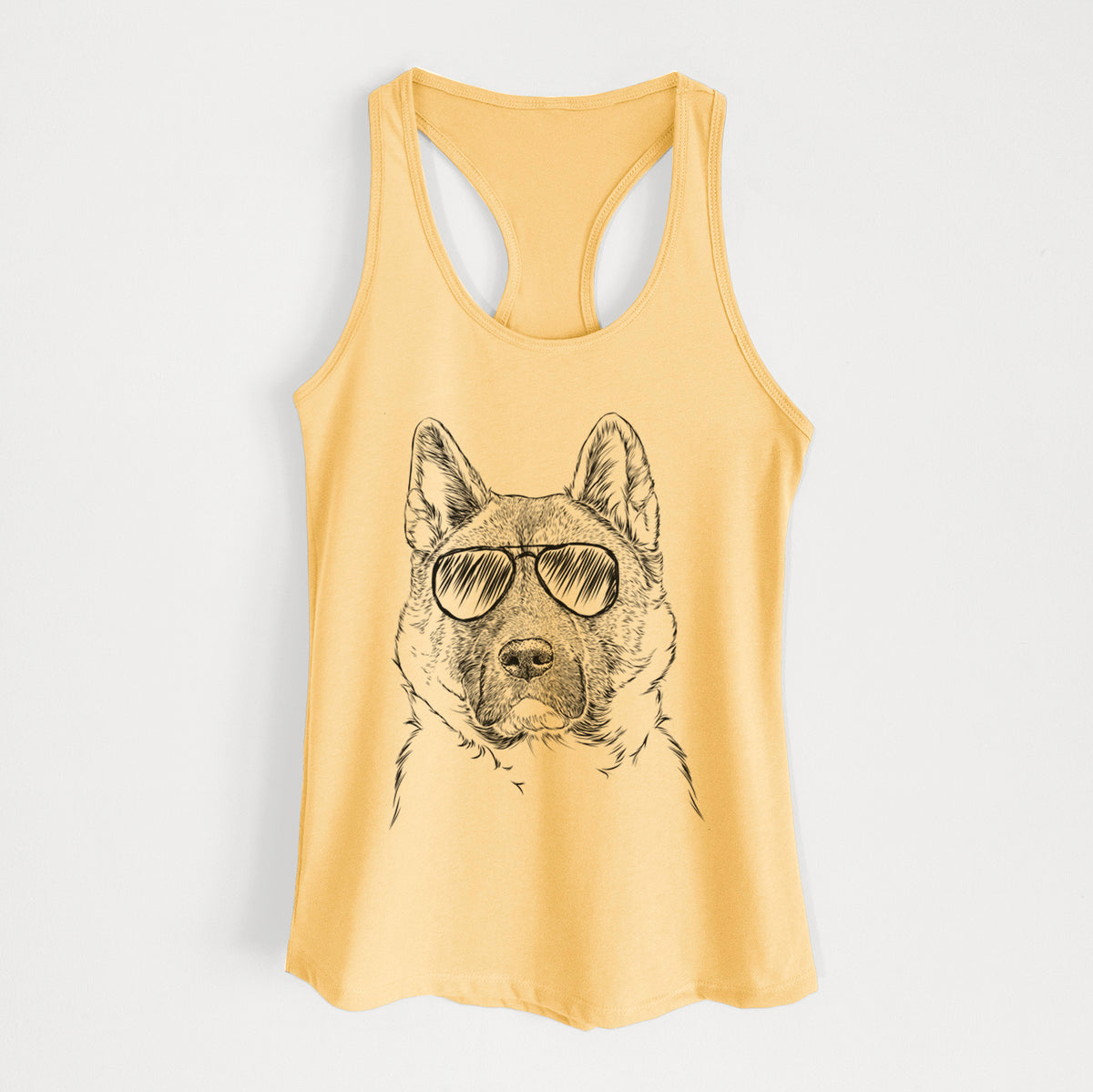 Bo the American Akita - Women's Racerback Tanktop
