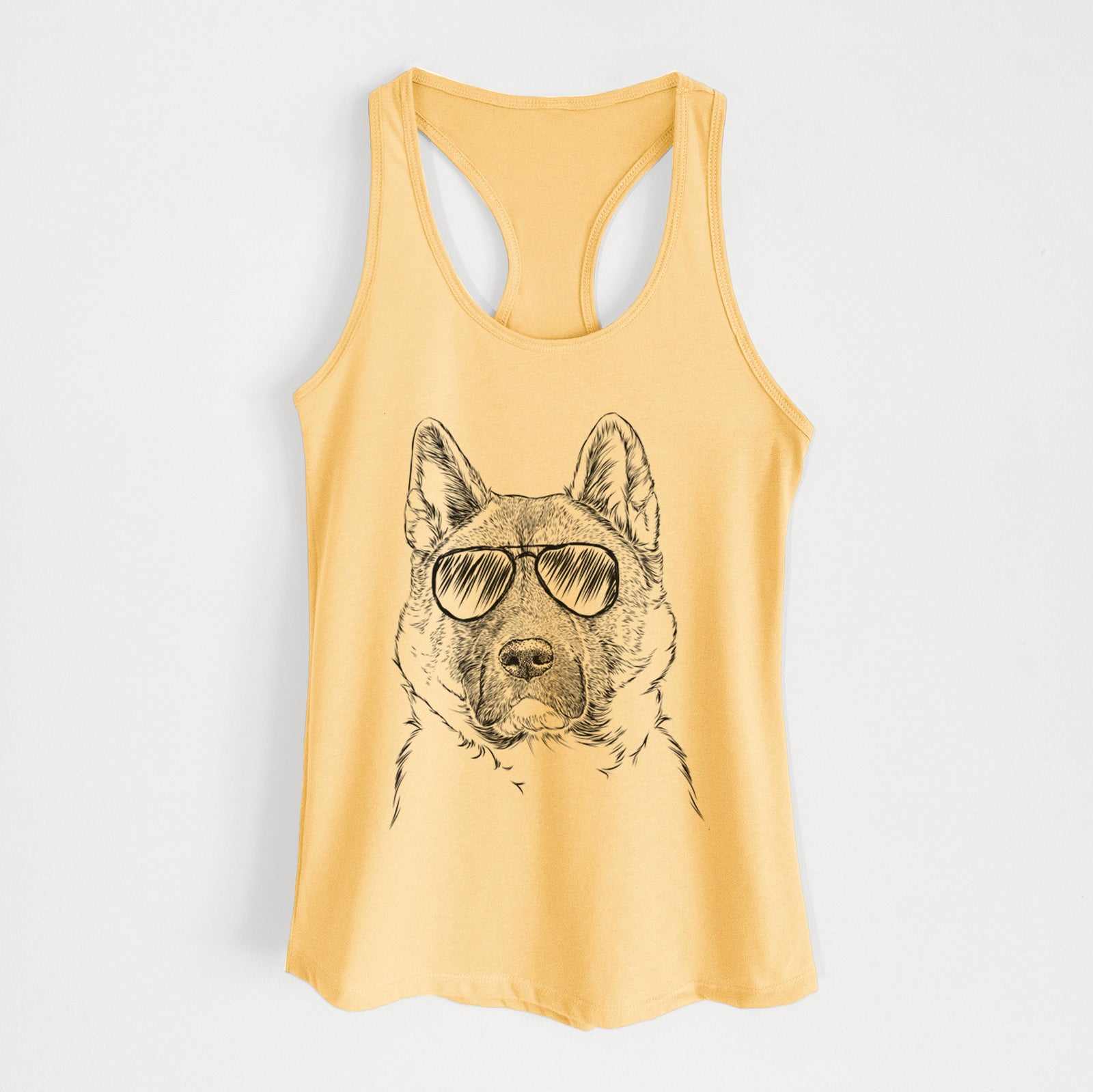 Bo the American Akita - Women's Racerback Tanktop