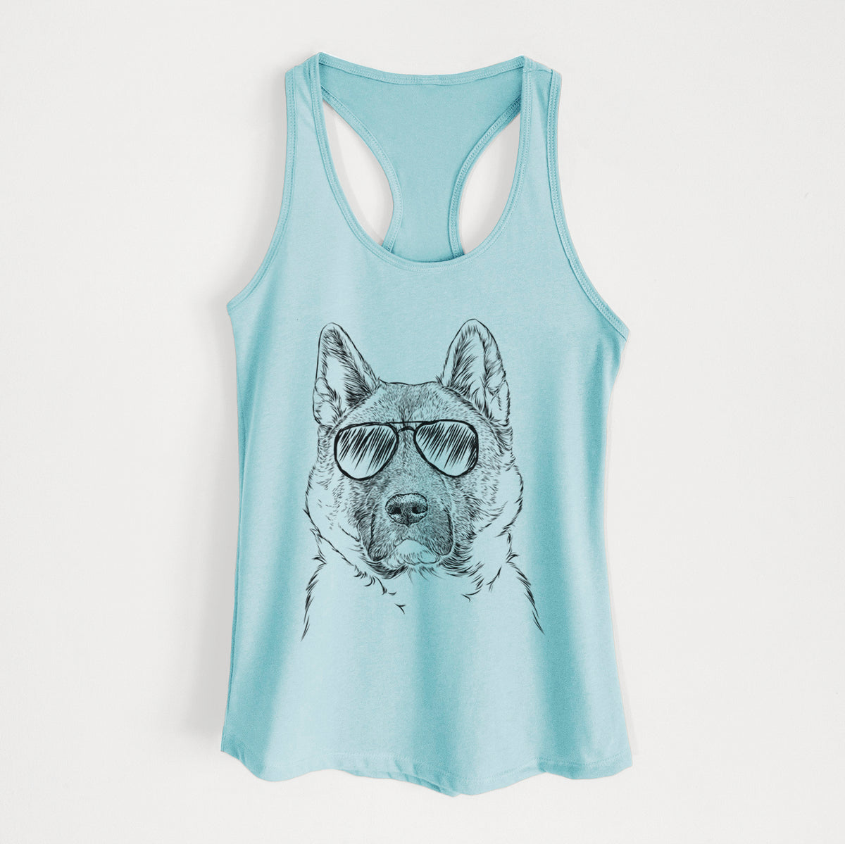 Bo the American Akita - Women's Racerback Tanktop