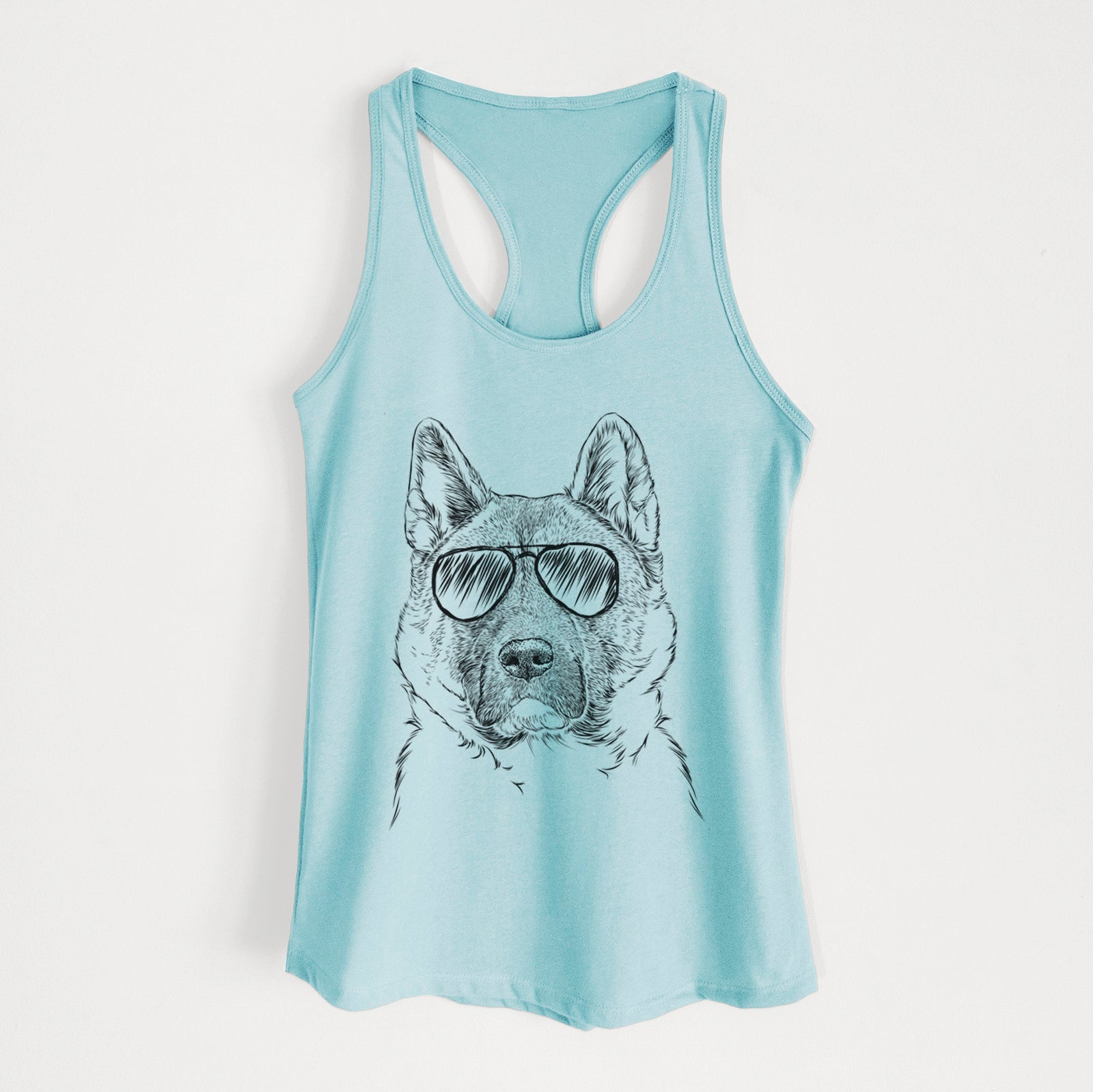 Bo the American Akita - Women's Racerback Tanktop