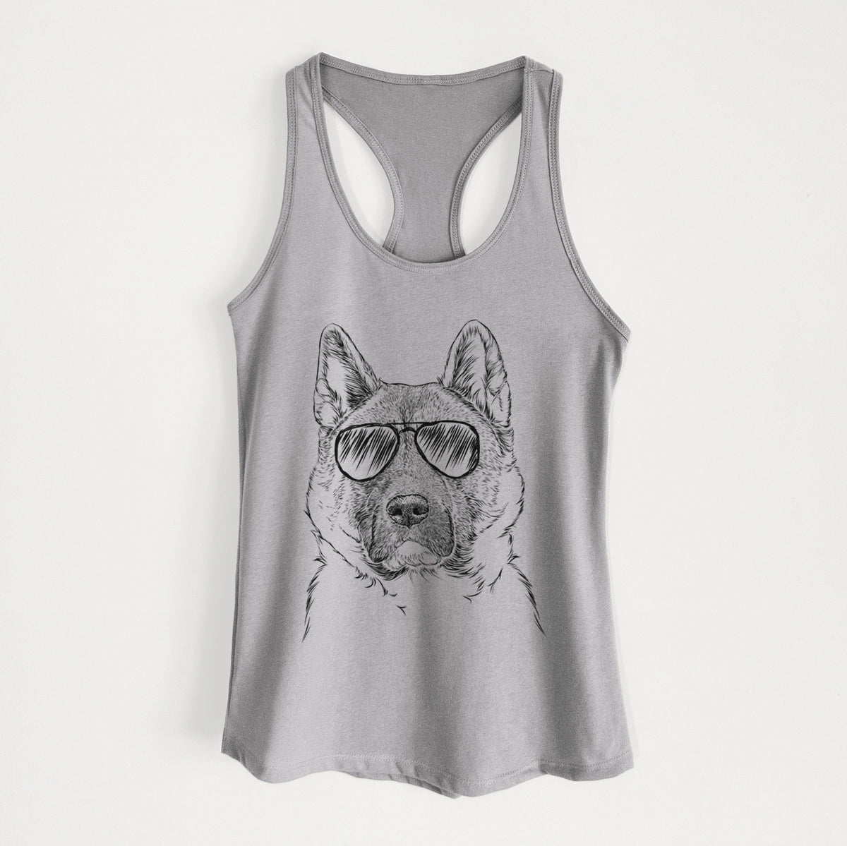 Bo the American Akita - Women's Racerback Tanktop