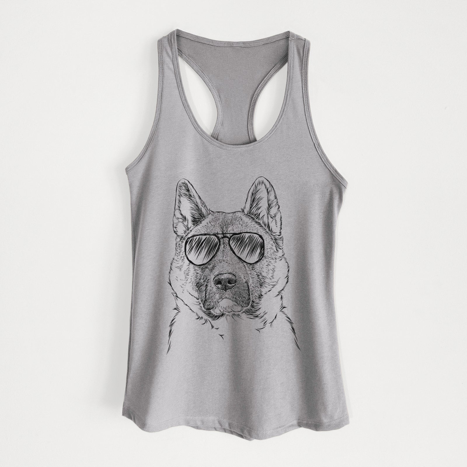 Bo the American Akita - Women's Racerback Tanktop