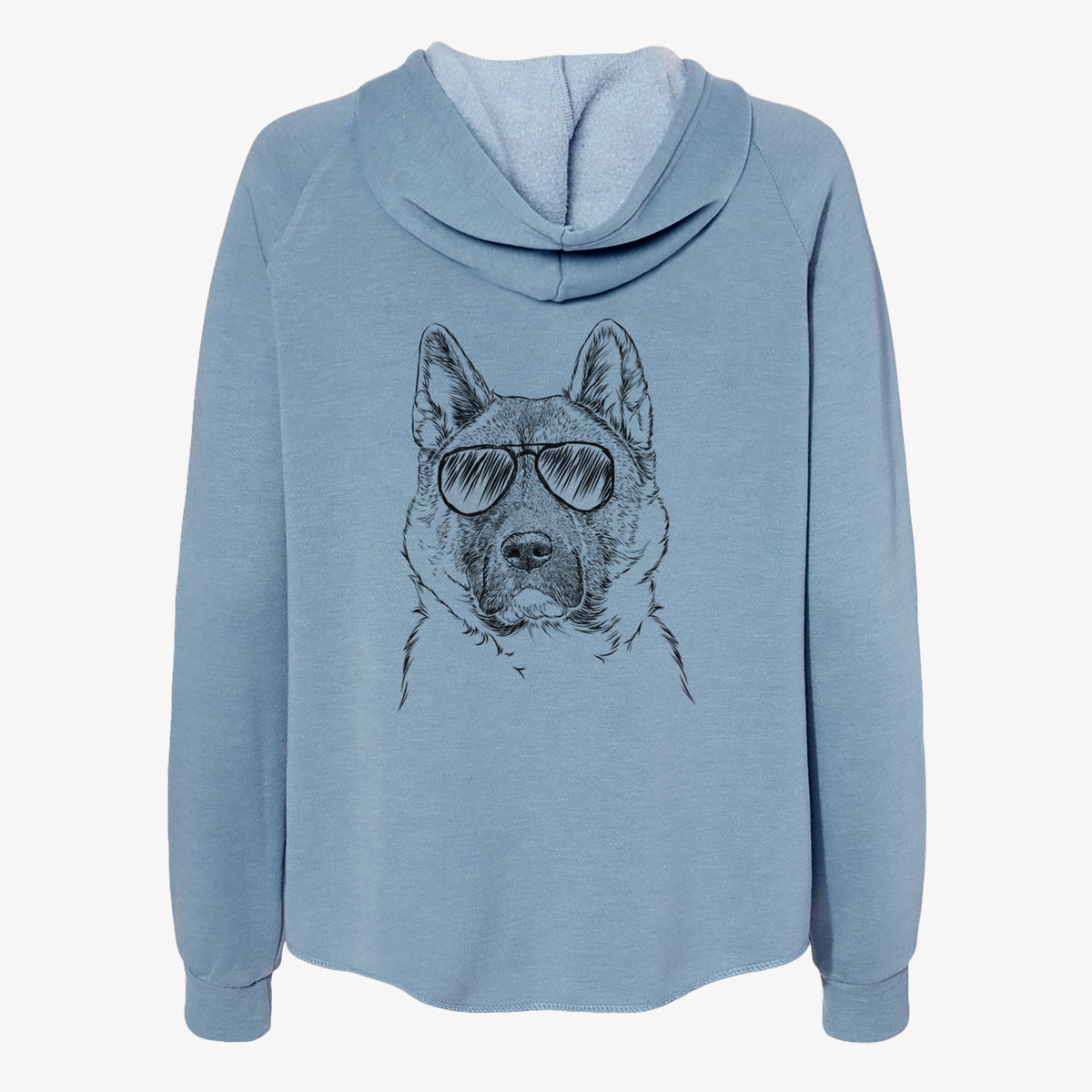 Bo the American Akita - Women's Cali Wave Zip-Up Sweatshirt