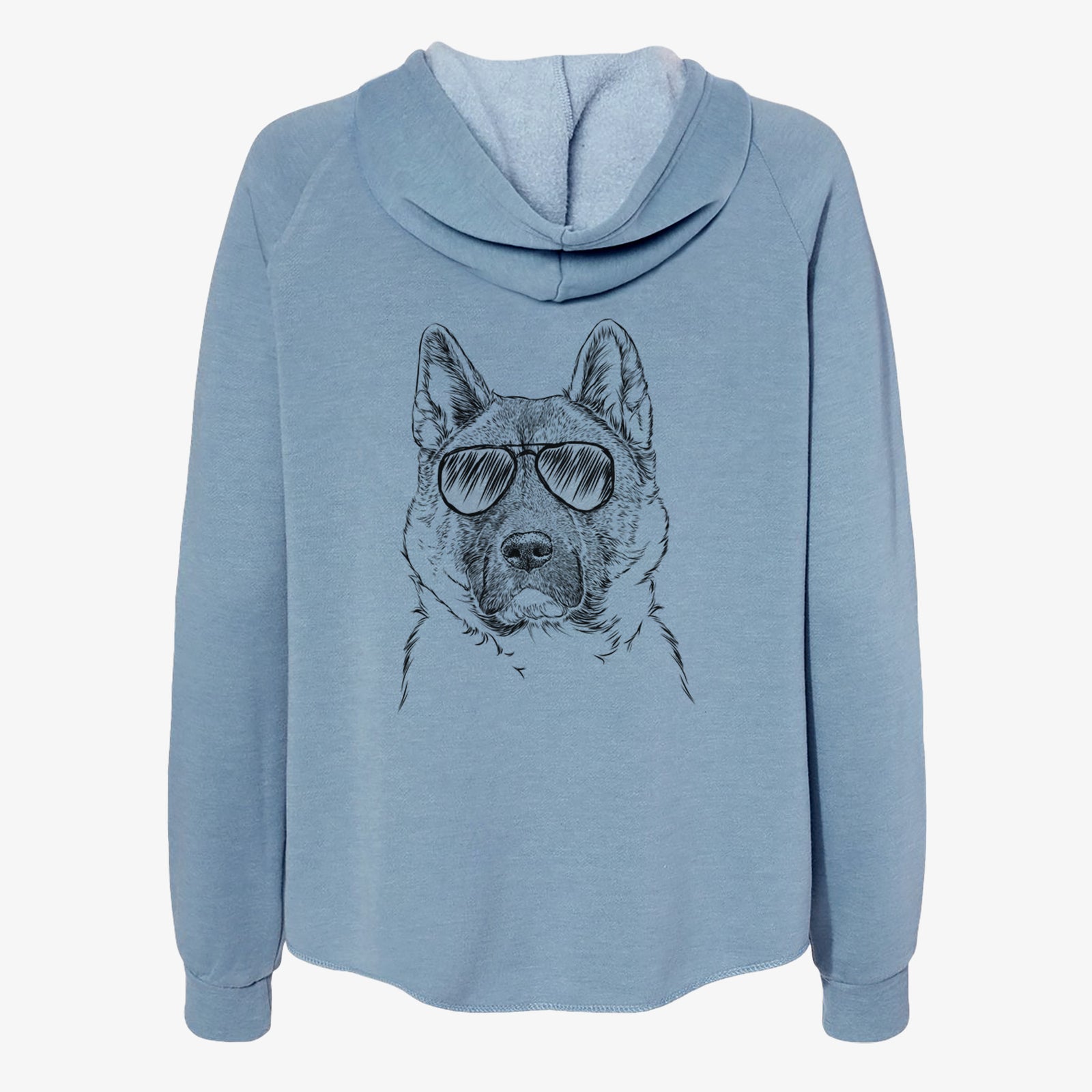 Bo the American Akita - Women's Cali Wave Zip-Up Sweatshirt