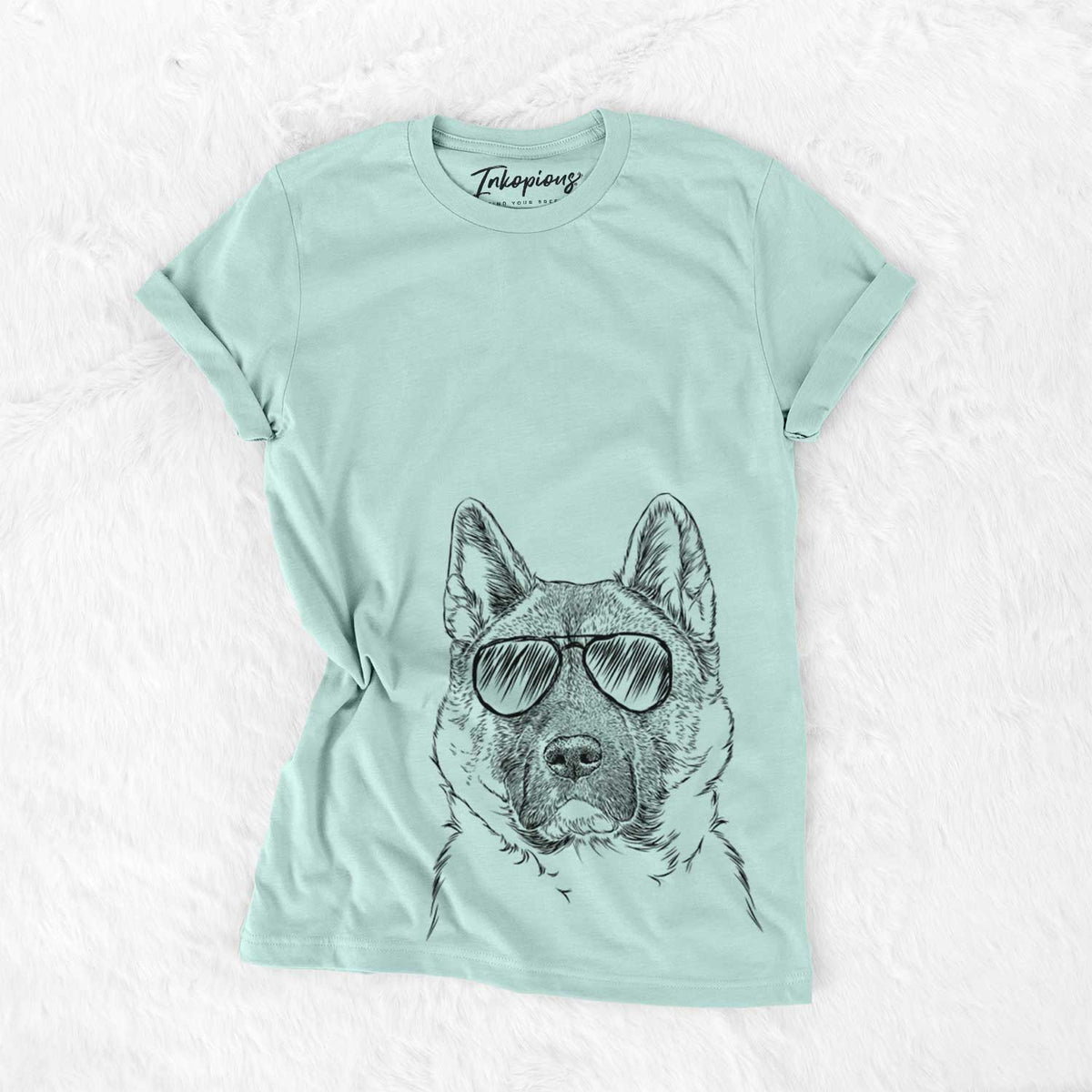Aviator Bo the American Akita - Unisex Crewneck