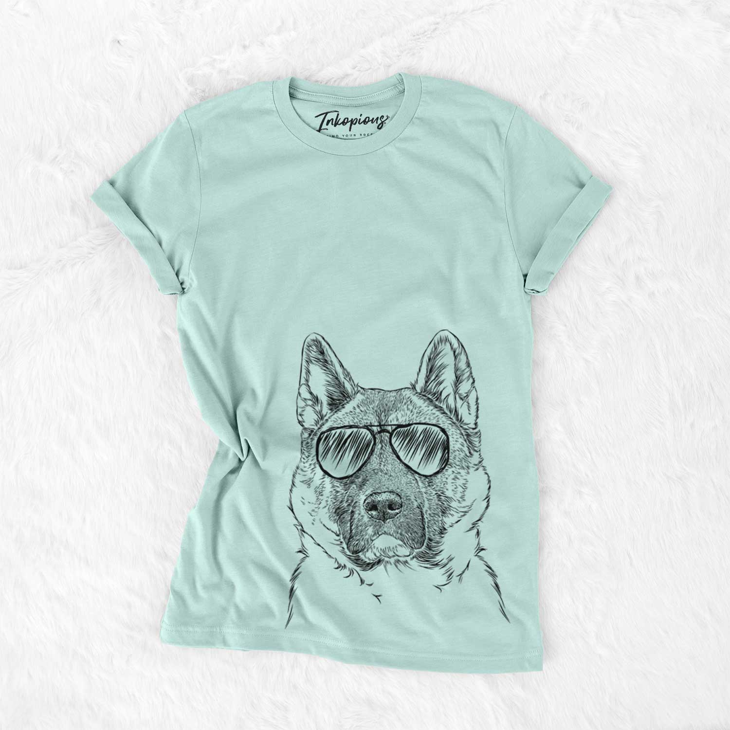 Aviator Bo the American Akita - Unisex Crewneck