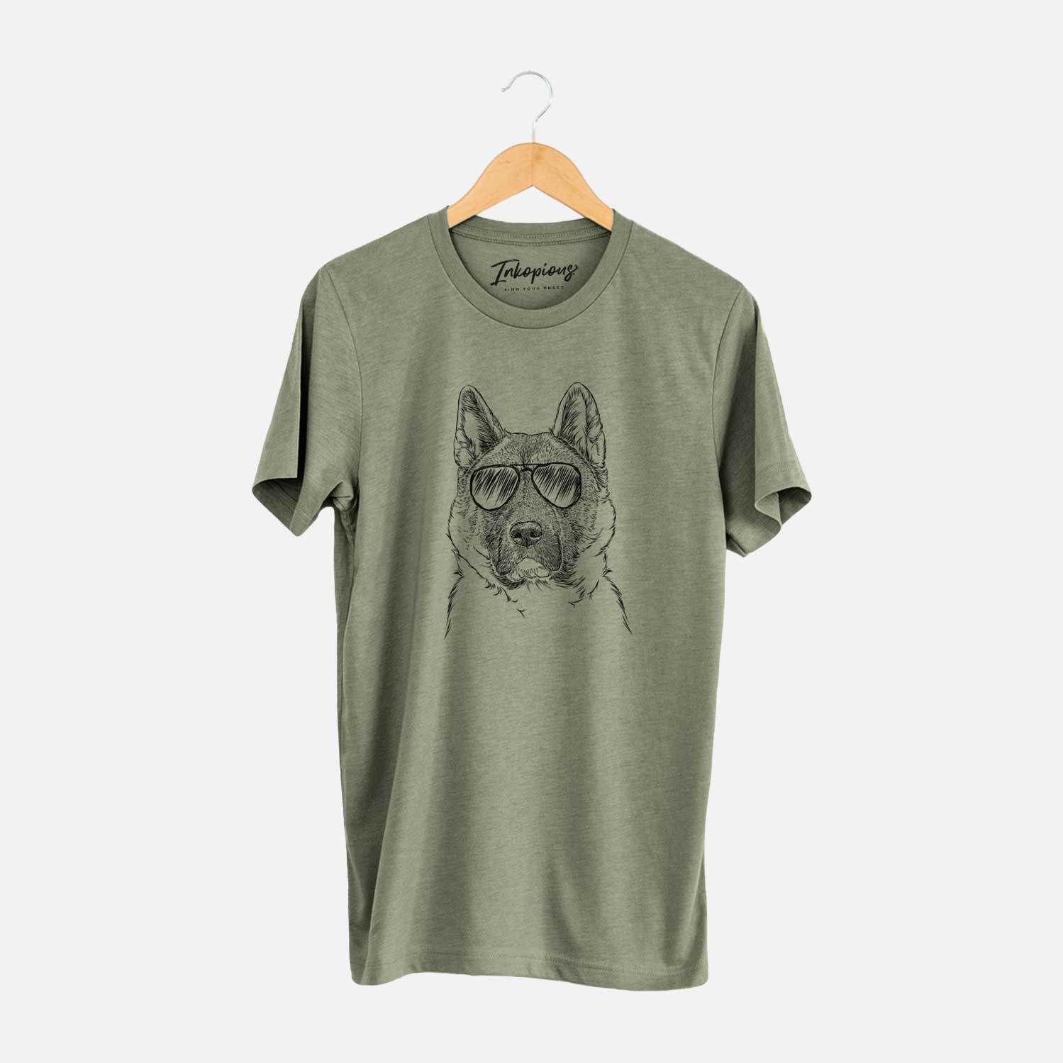 Aviator Bo the American Akita - Unisex Crewneck