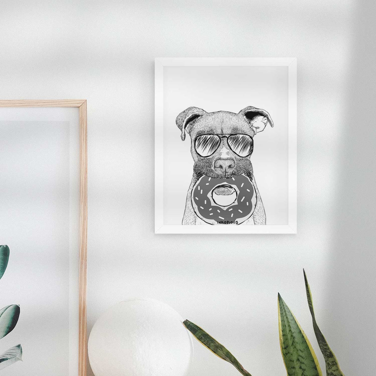 Bo the Boxer Art Print
