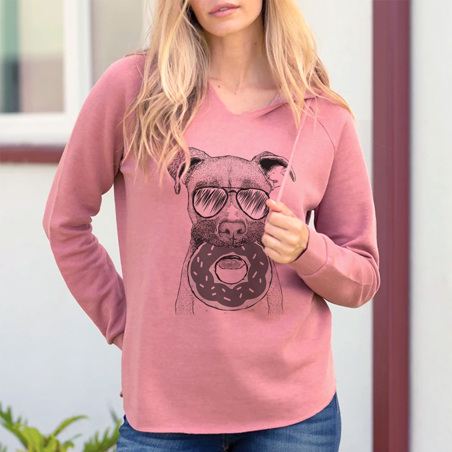 Aviator Bo the Boxer - Cali Wave Hooded Sweatshirt