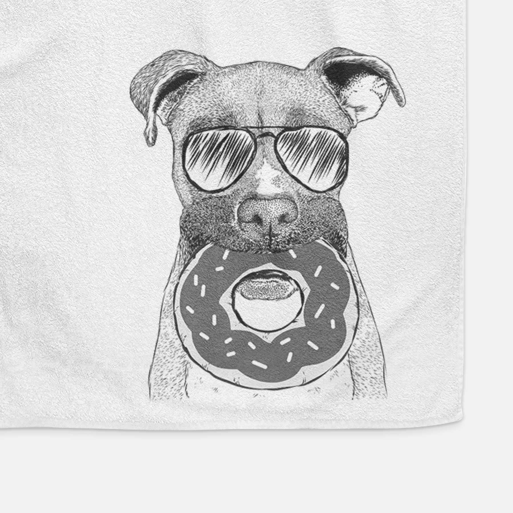 Bo the Boxer Decorative Hand Towel