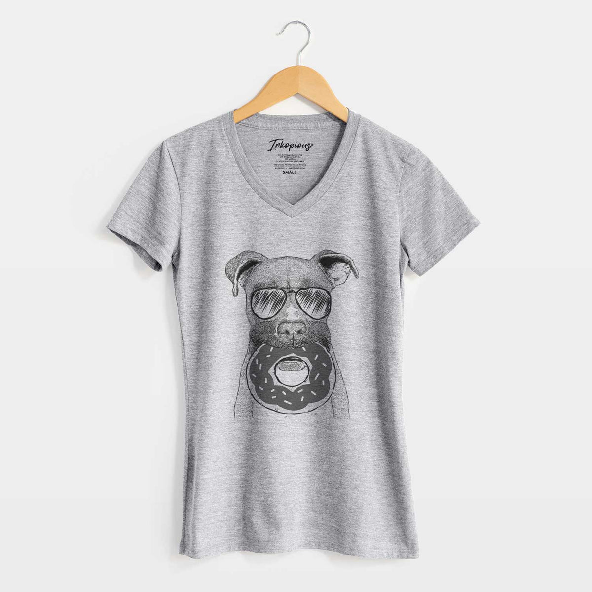 Aviator Bo the Boxer - Women's V-neck Shirt
