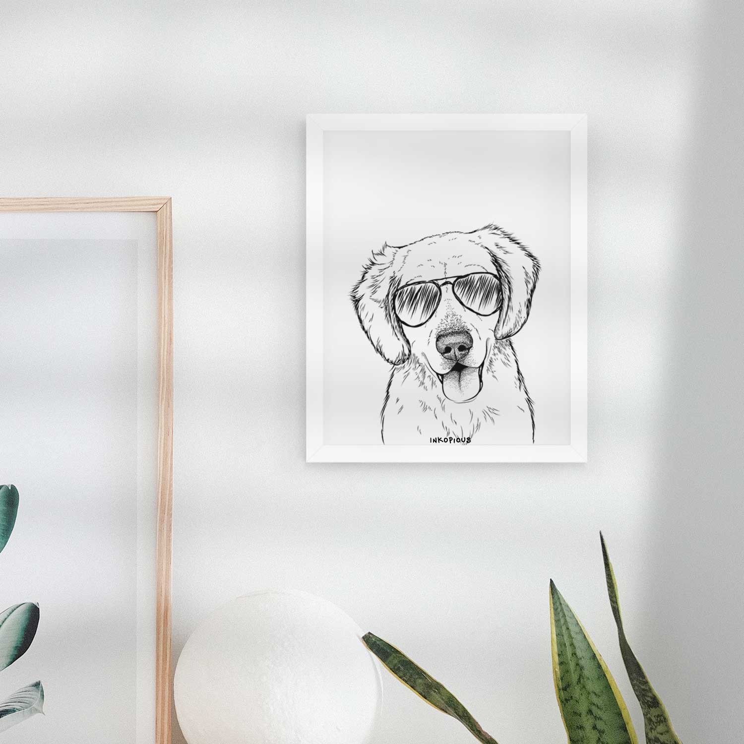 BoJo the Golden Retriever Art Print
