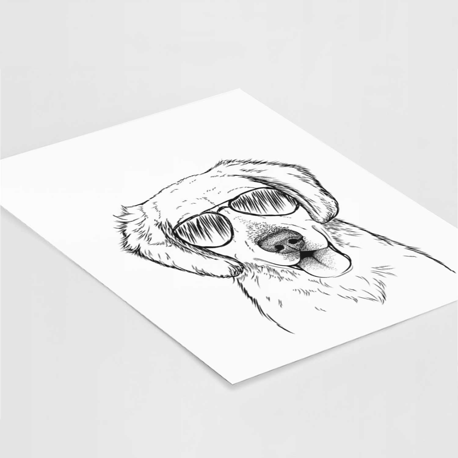 BoJo the Golden Retriever Art Print