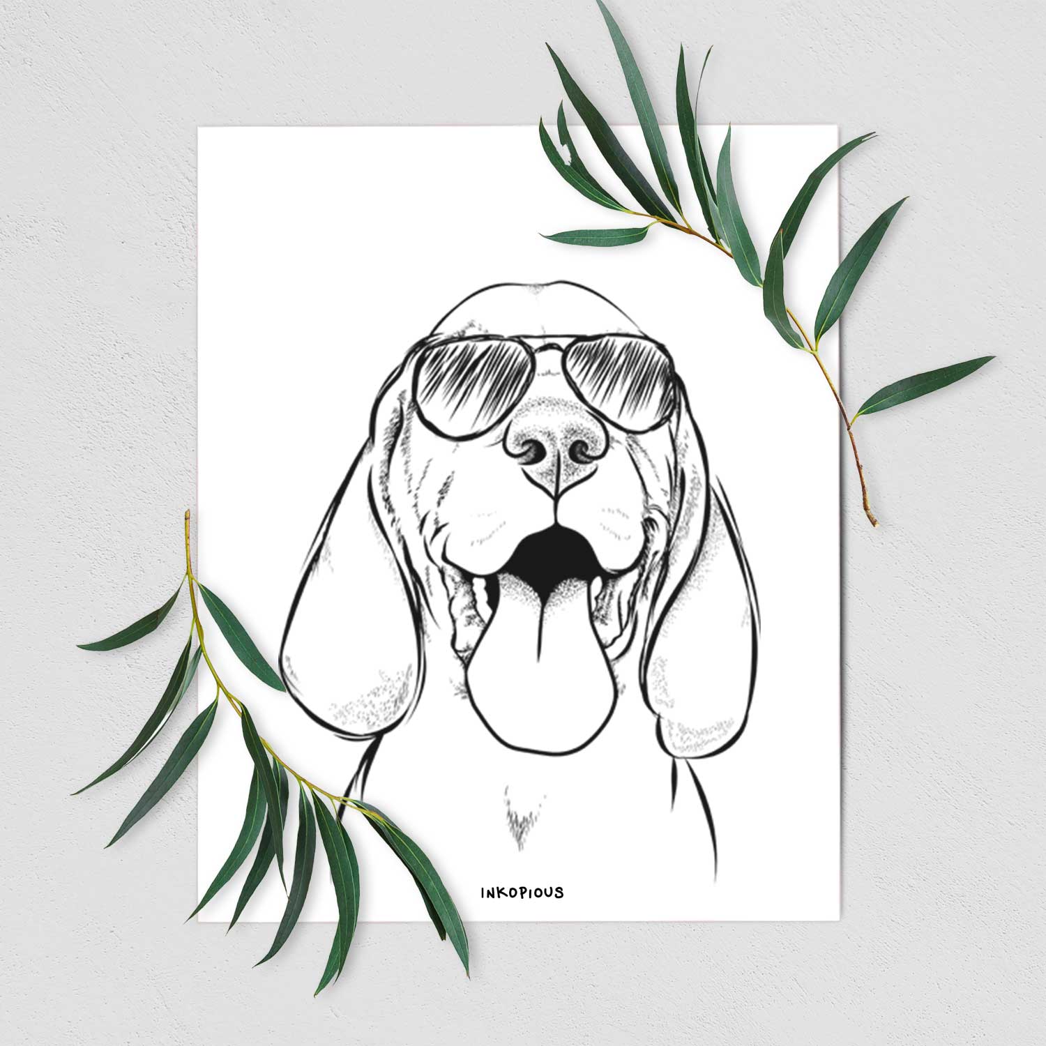 Bodi the Vizsla Art Print