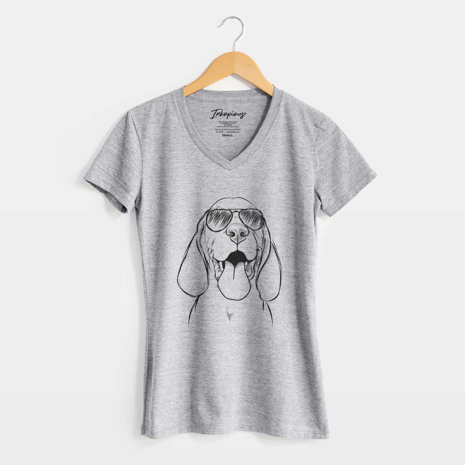 Aviator Bodi the Vizsla - Women's V-neck Shirt