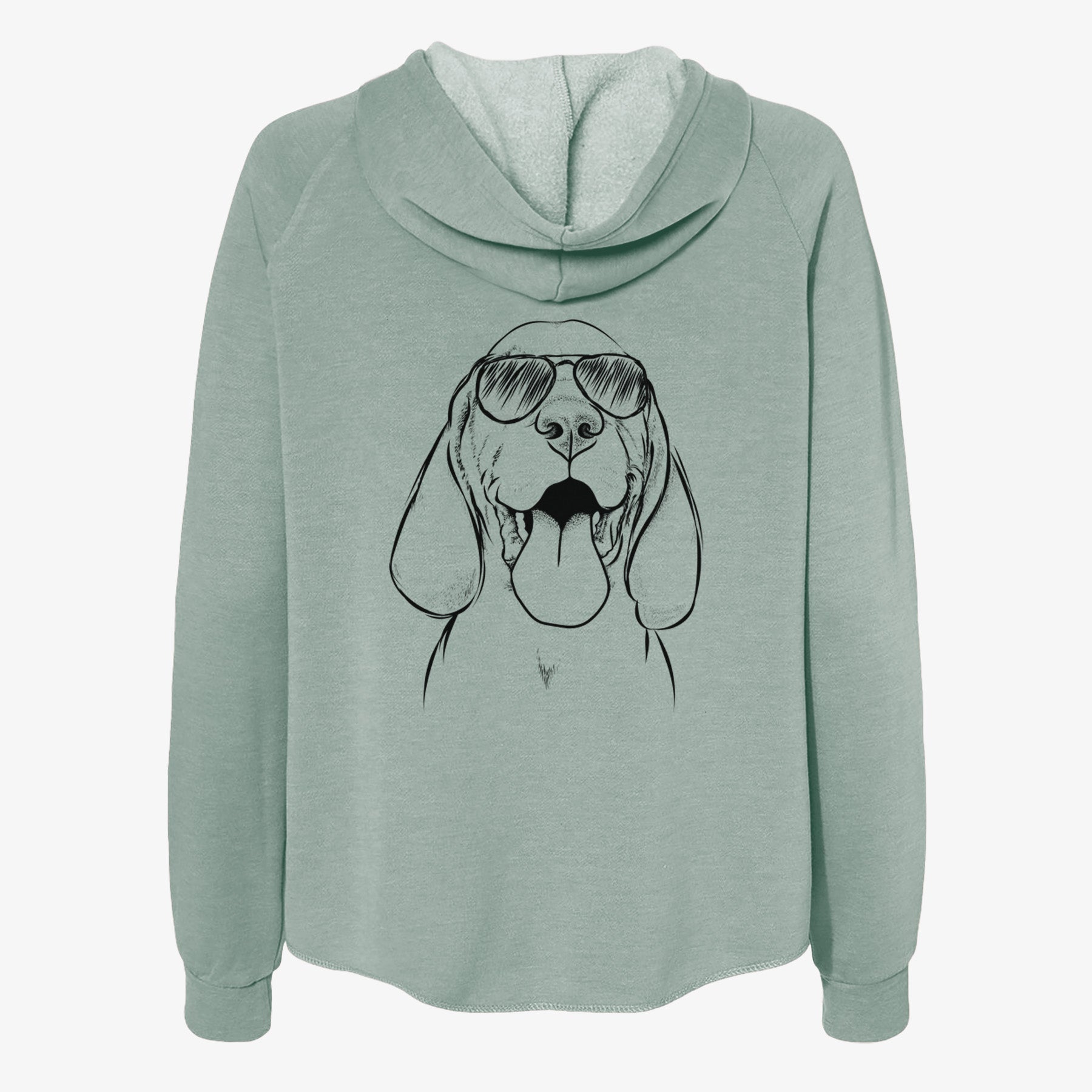 Bodi the Vizsla - Women's Cali Wave Zip-Up Sweatshirt