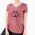 Aviator Bodi the Vizsla - Women's V-neck Shirt