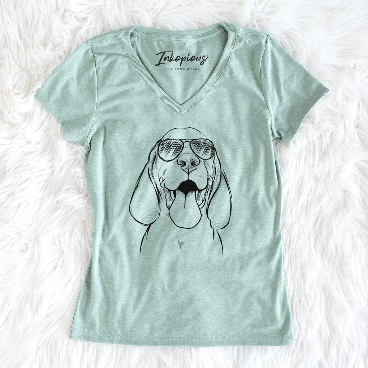 Aviator Bodi the Vizsla - Women's V-neck Shirt