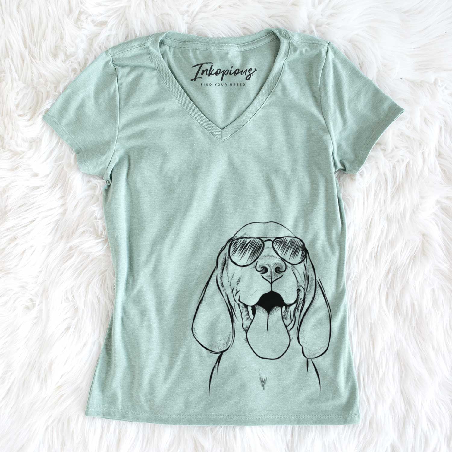 Bodi the Vizsla - Women's V-neck Shirt