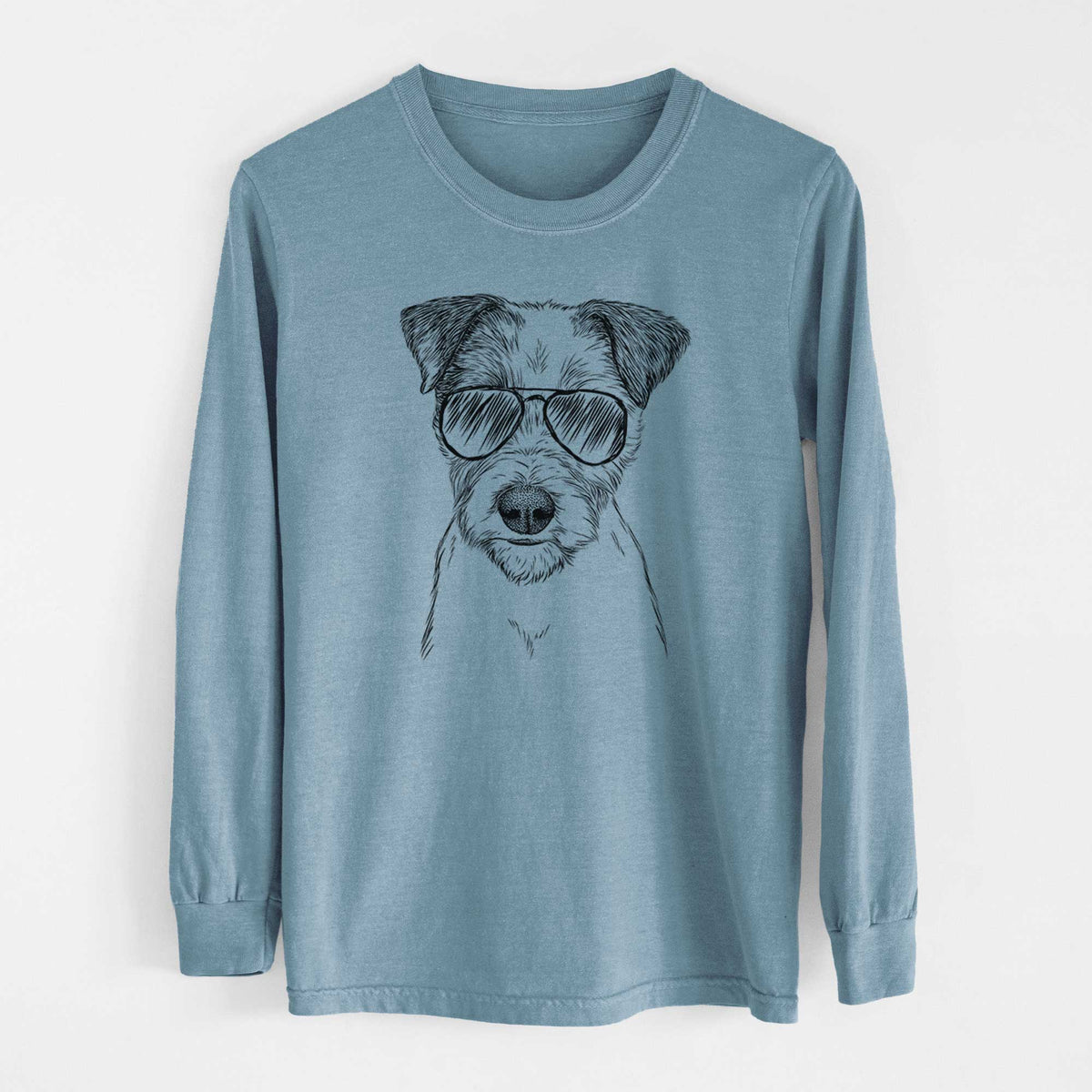 Aviators Bogart the Parson Russell Terrier - Heavyweight 100% Cotton Long Sleeve