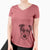 Aviator Bogart the Parson Russell Terrier - Women's V-neck Shirt