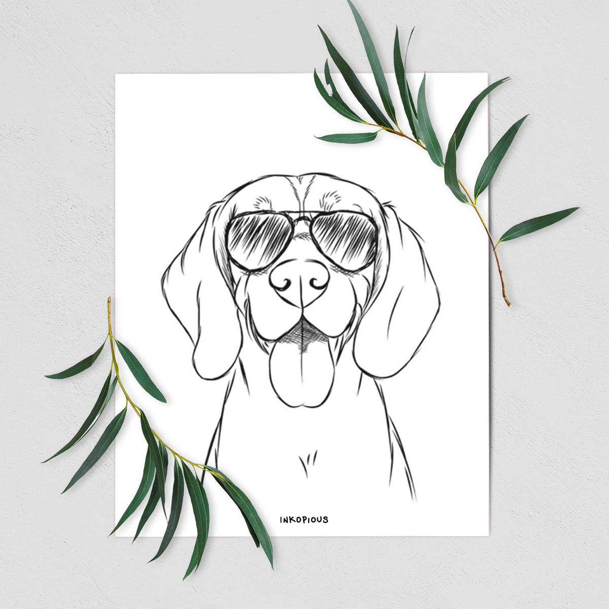 Bogie the Beagle Art Print
