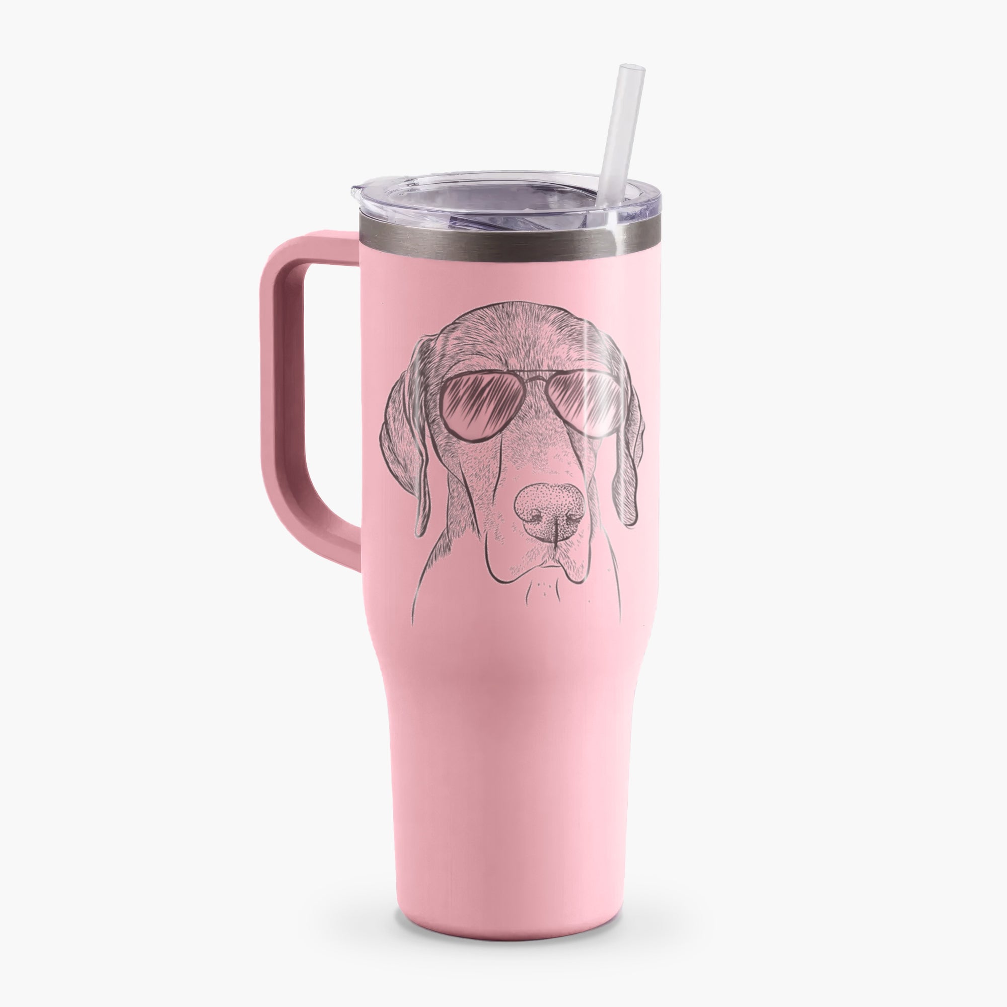 Bohdi the German Shorthaired Pointer - 40oz Tumbler with Handle